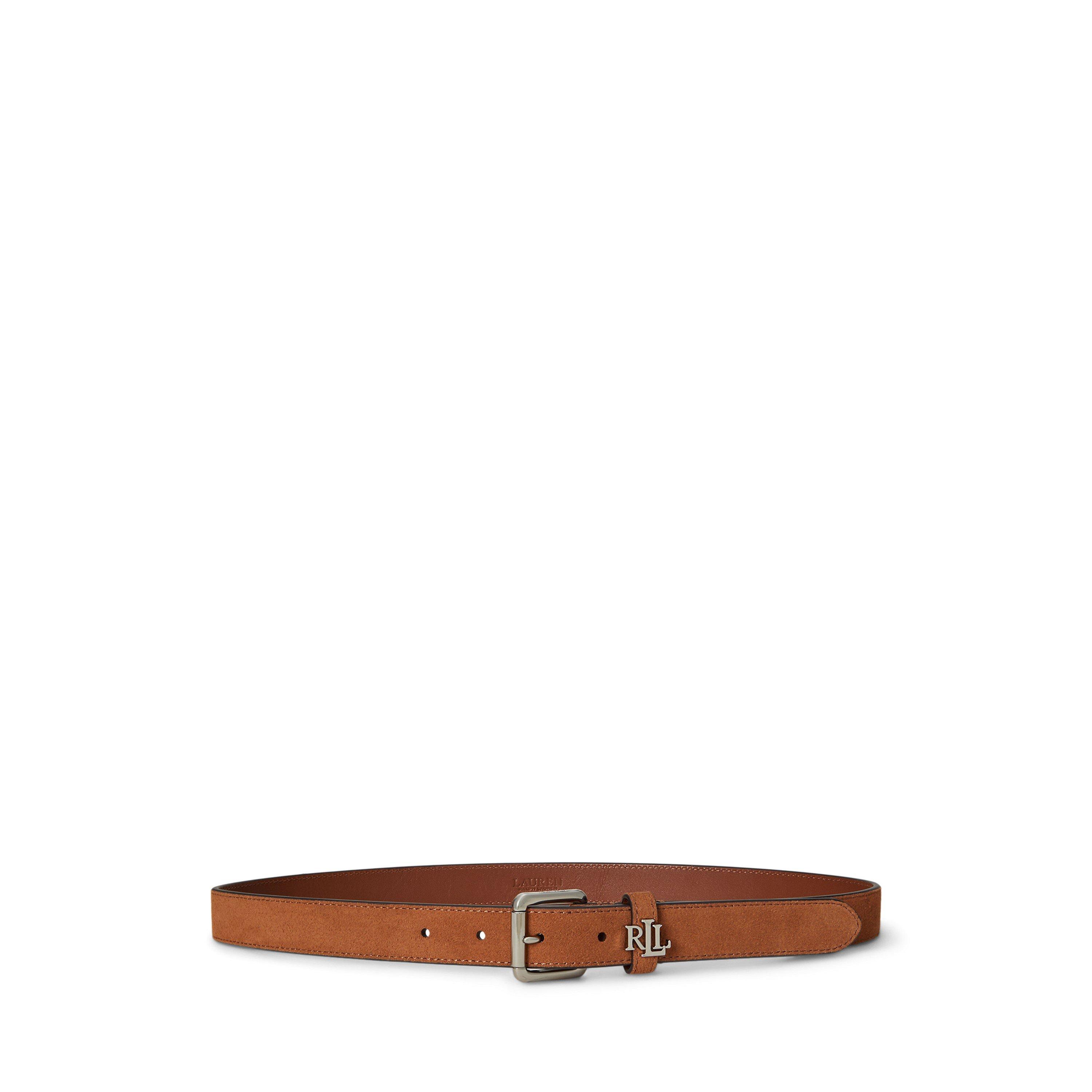 Lauren by Ralph Lauren Women's Adjustable Leather Belt - LAUREN TAN - Medium