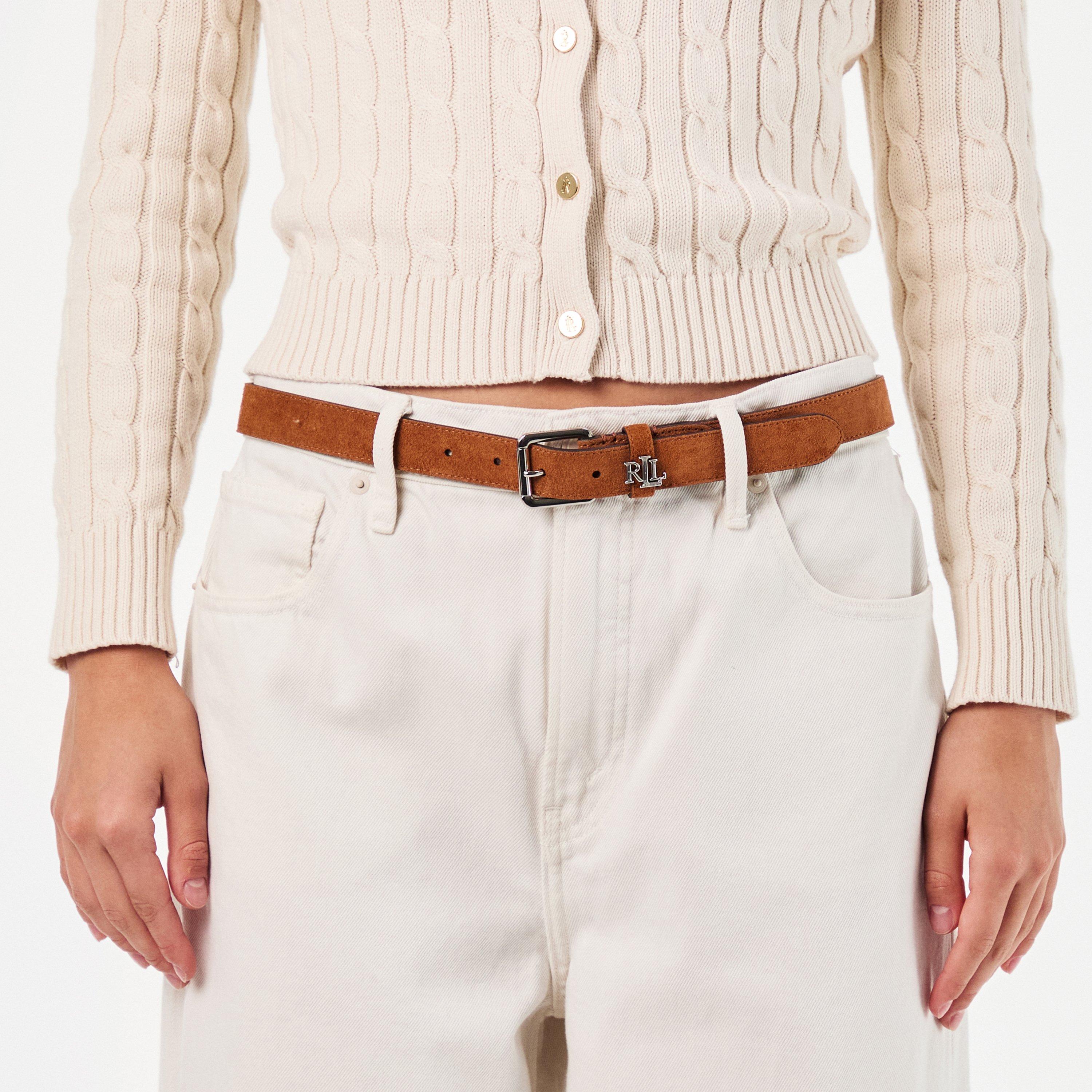 LAUREN TAN - Lauren by Ralph Lauren - Women's Adjustable Leather Belt - 3