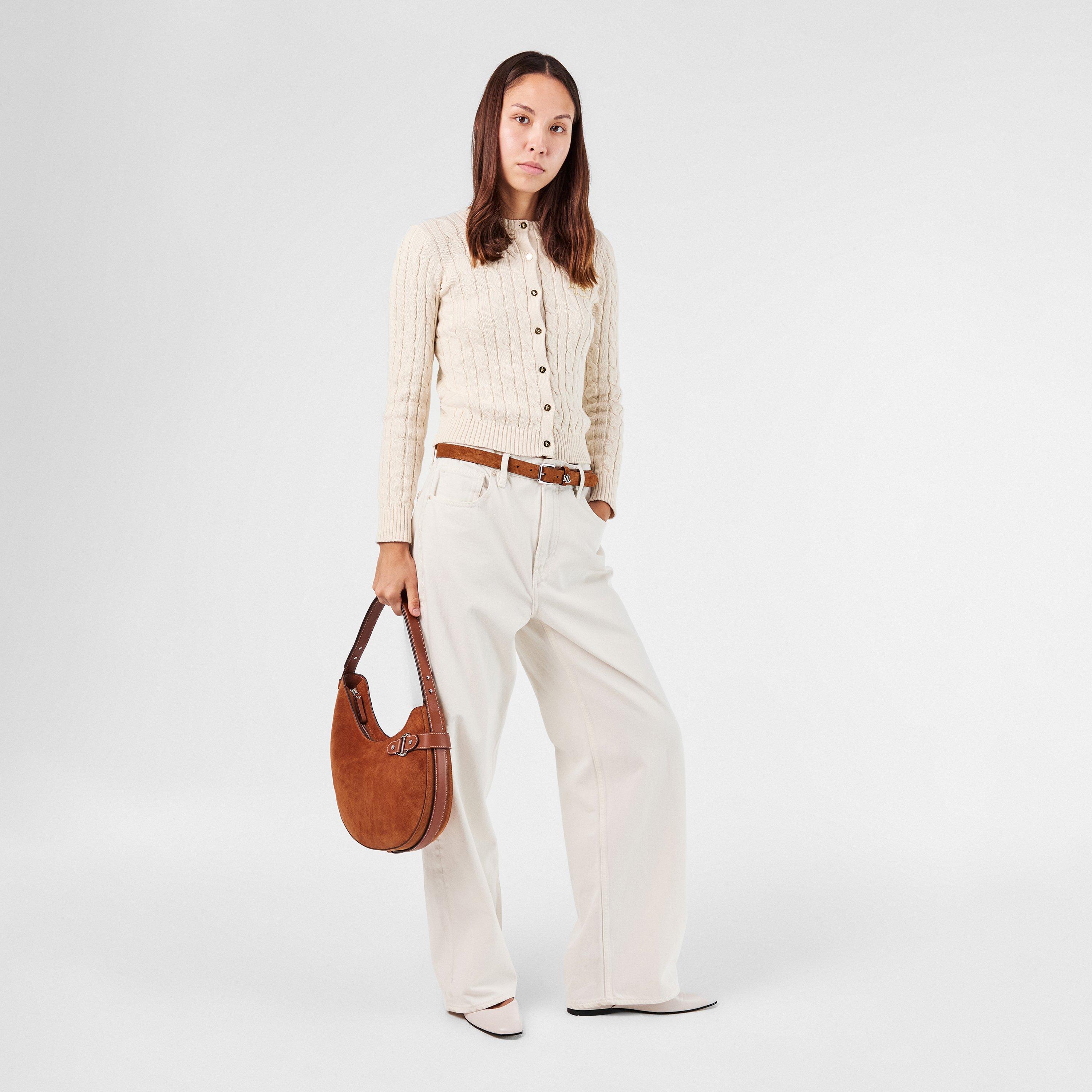 LAUREN TAN - Lauren by Ralph Lauren - Women's Adjustable Leather Belt - 5