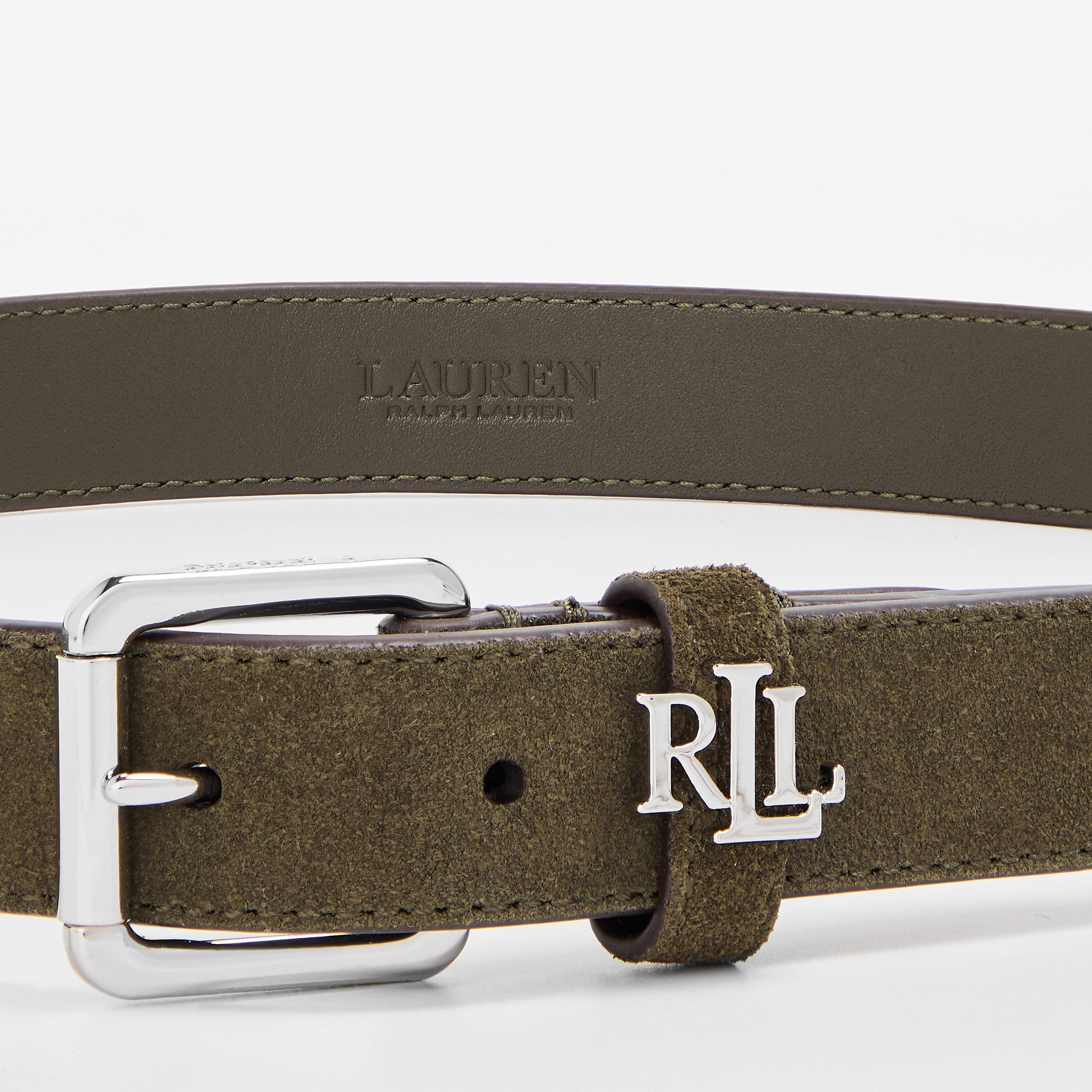 DARK OLIVE - Lauren by Ralph Lauren - Women's Leather Belt - 4