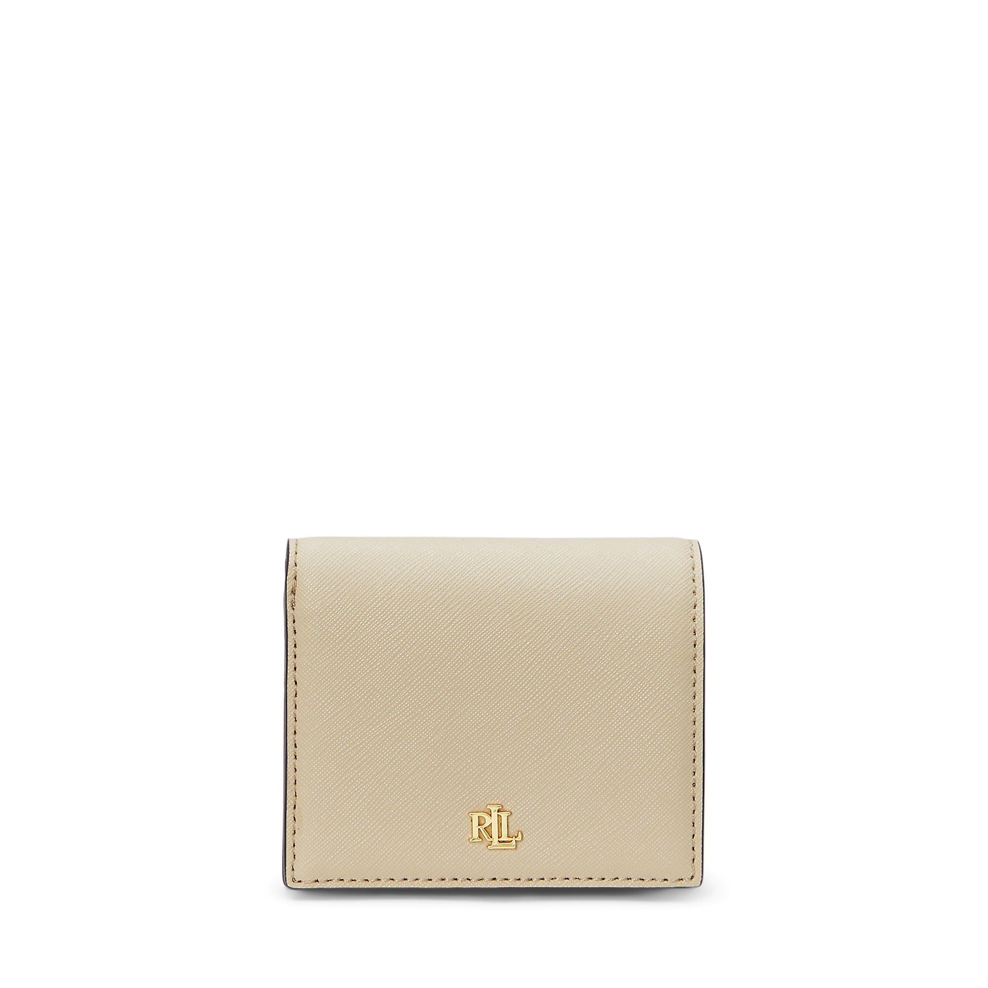 Lauren by Ralph Lauren Women's Compact Trifold Leather Billfold Wallet - Birch Tan