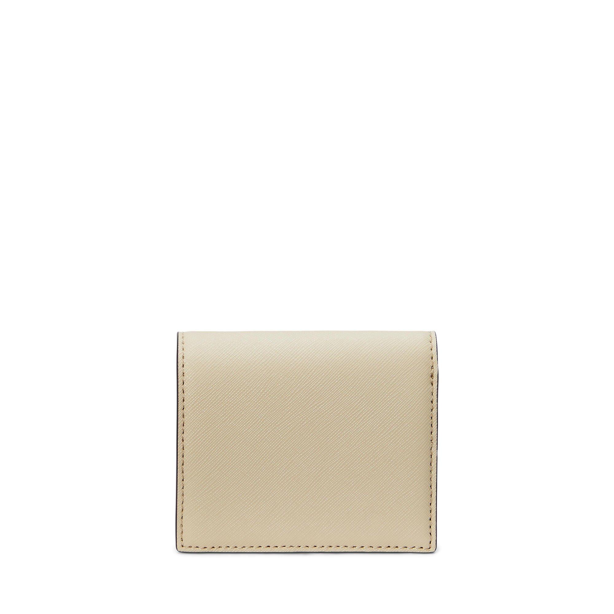 Birch Tan - Lauren by Ralph Lauren - Women's Compact Trifold Leather Billfold Wallet - 2