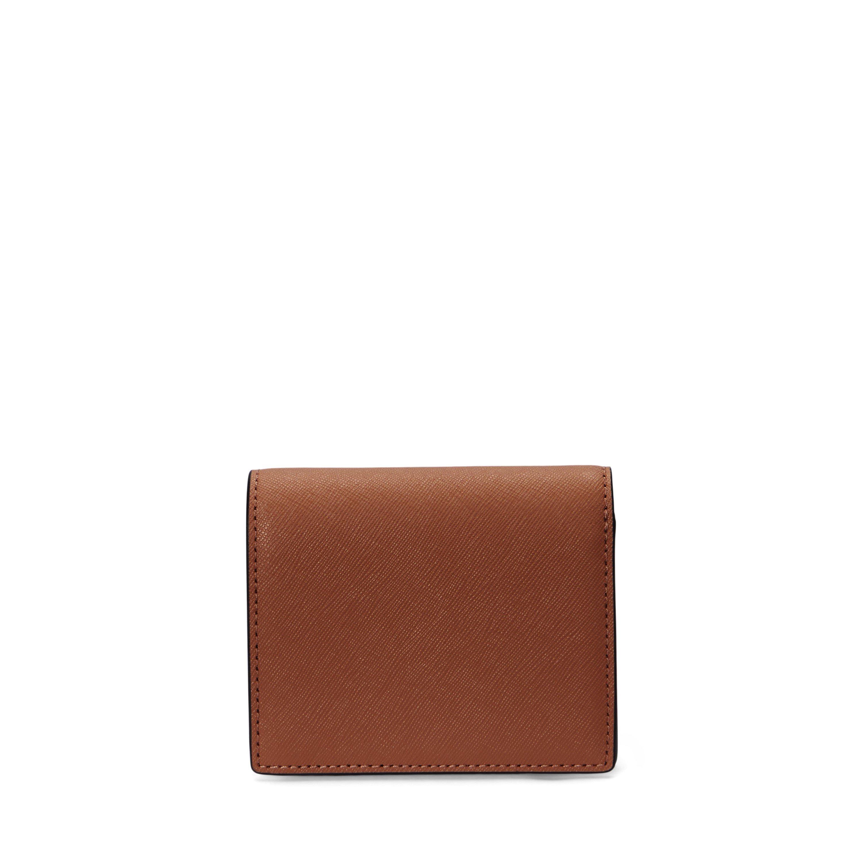 LAUREN TAN - Lauren by Ralph Lauren - Women's Compact Trifold Leather Billfold Wallet - 2