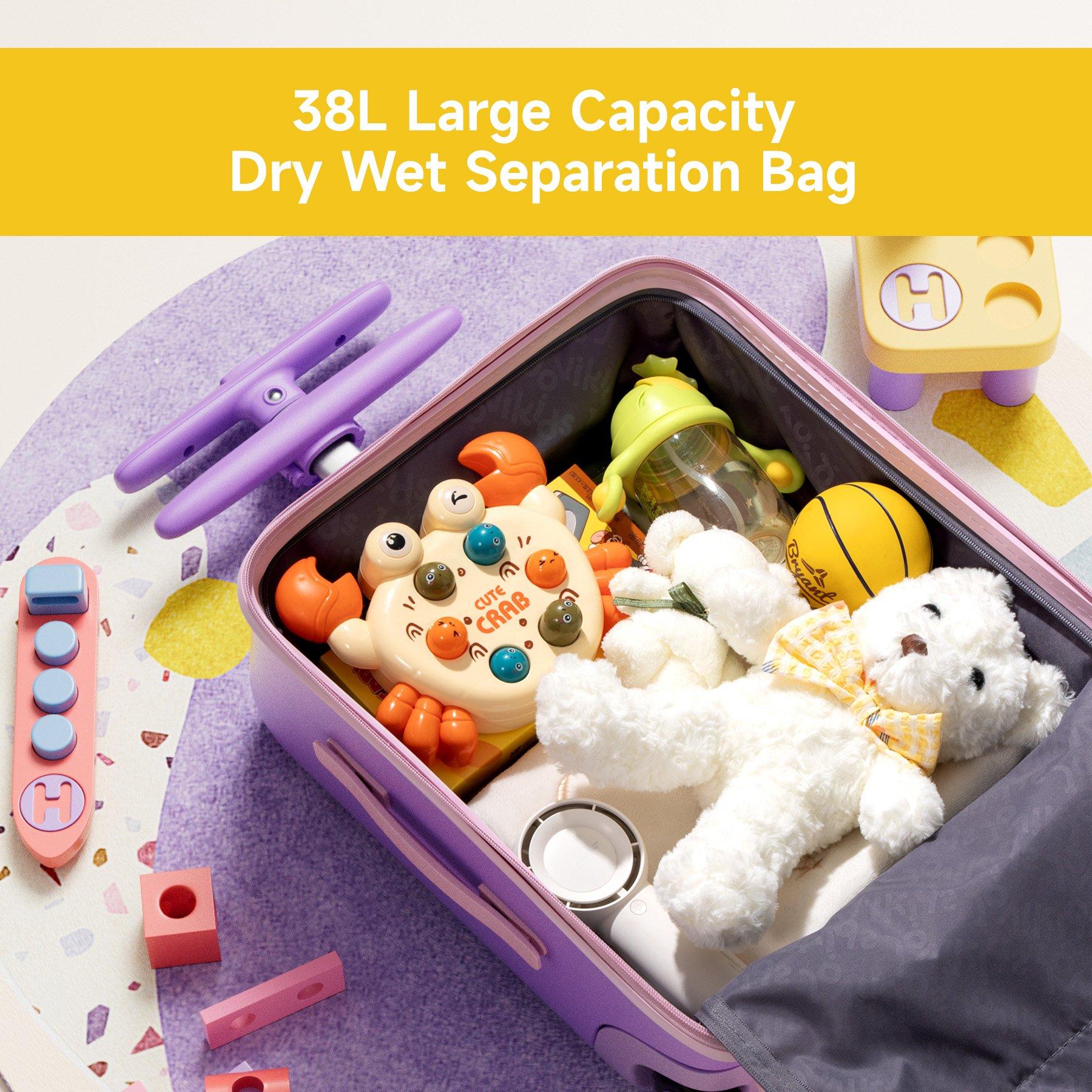 Pink - JoviKids - JoviKids 3-in-1 Childrens Ride-on Suitcase Pink - 3