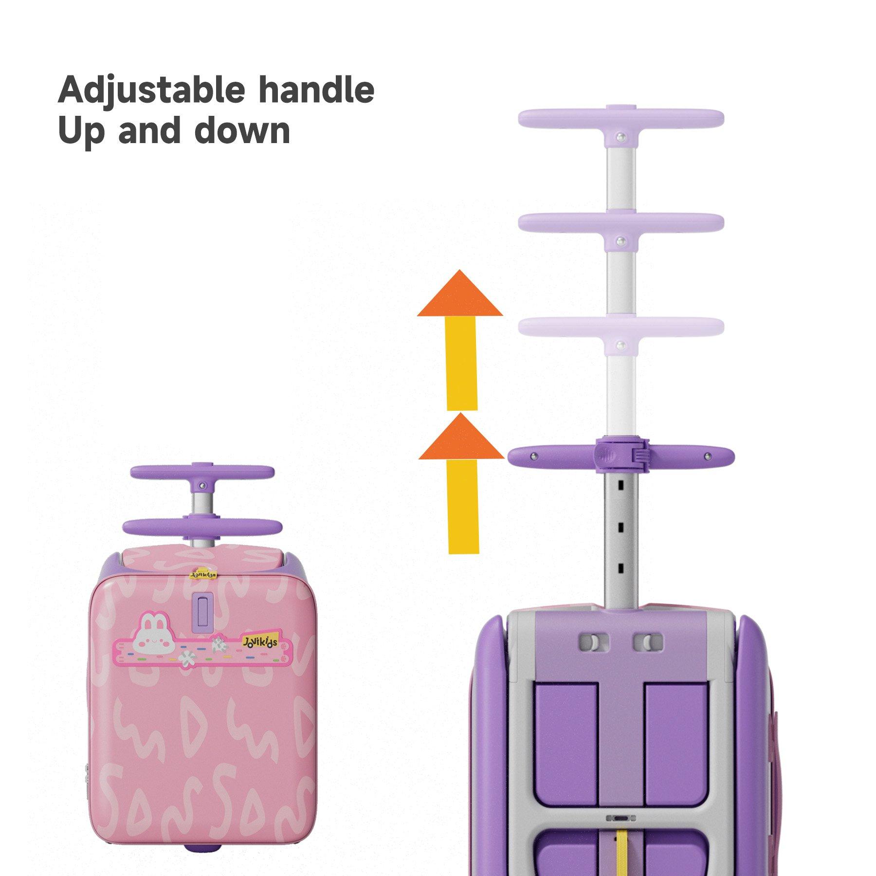 Pink - JoviKids - JoviKids 3-in-1 Childrens Ride-on Suitcase Pink - 8