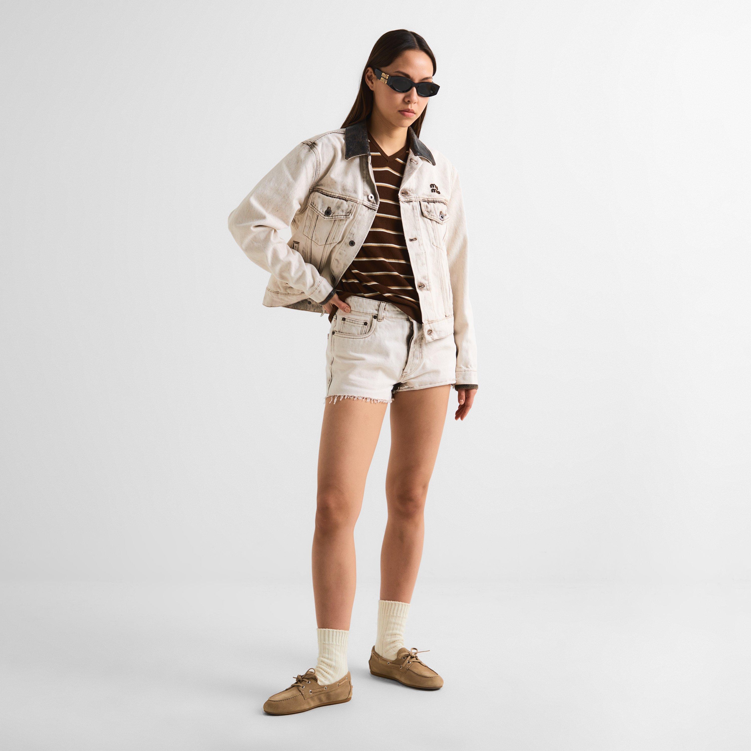 Black/Grey - Miu Miu - Women's Oval Sunglasses - 6