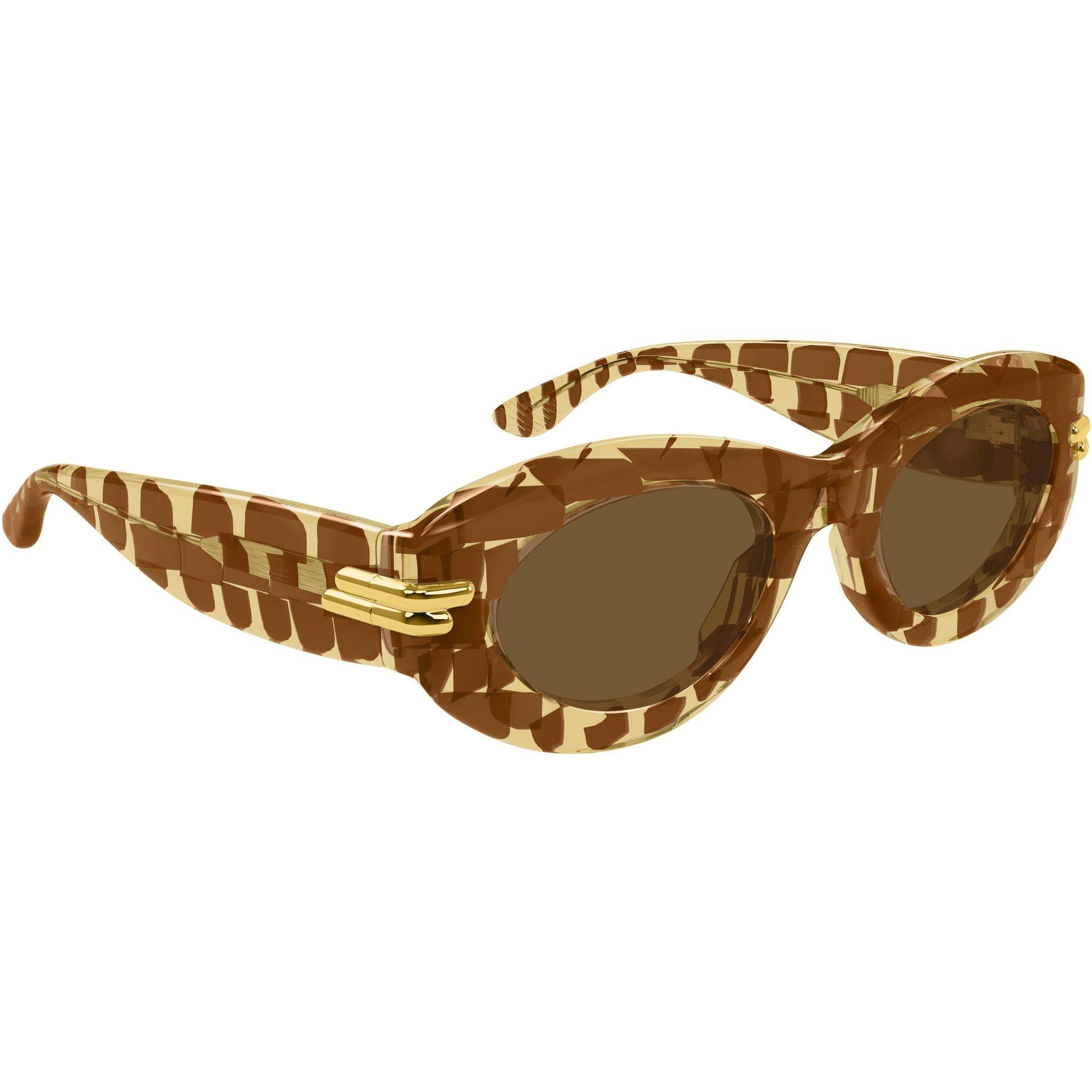 Brown/Brown - Bottega Veneta - Women's BV1322S Sunglasses - 2