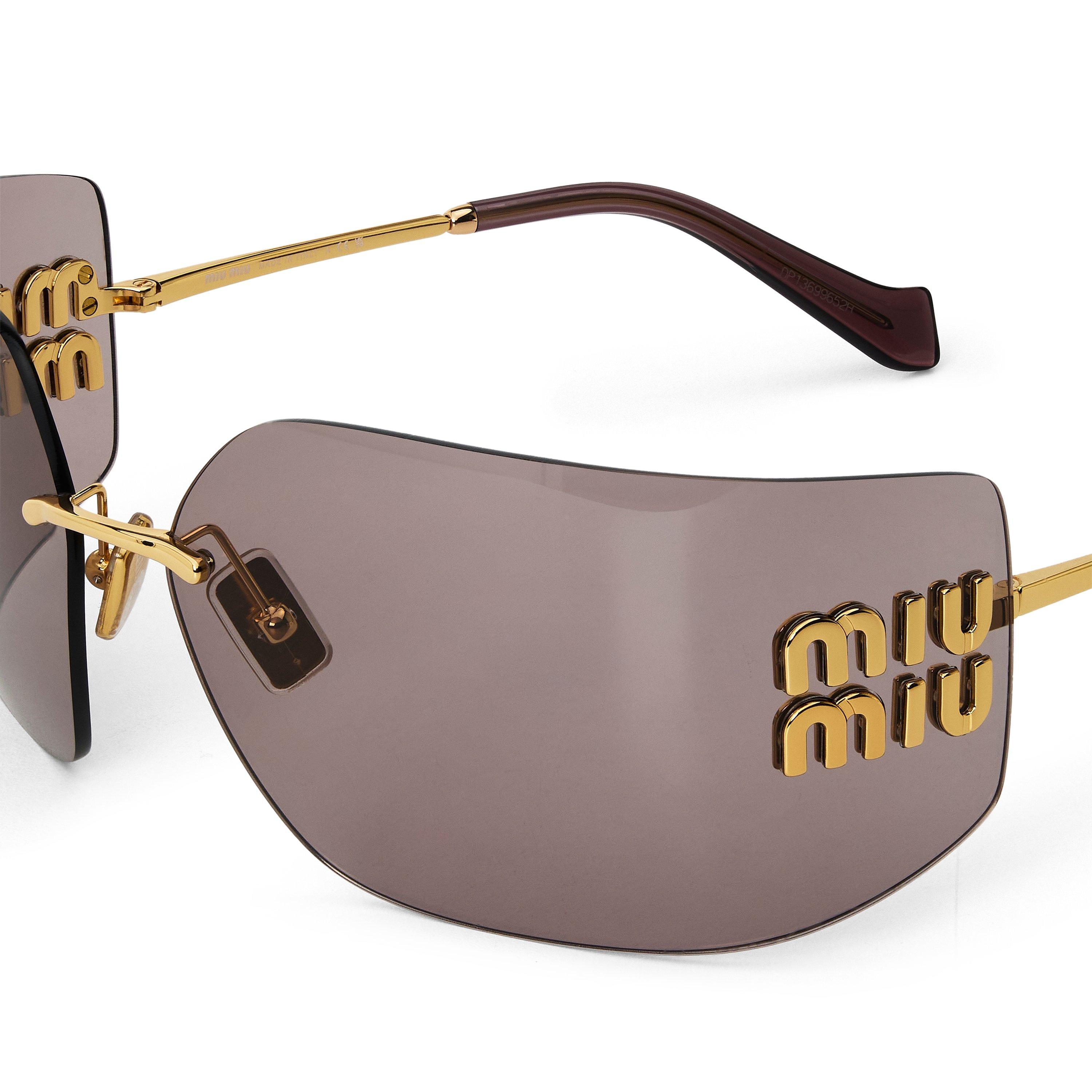 Gold/Purple - Miu Miu - Miu Sun 0MU 54YS Ld63 - 3