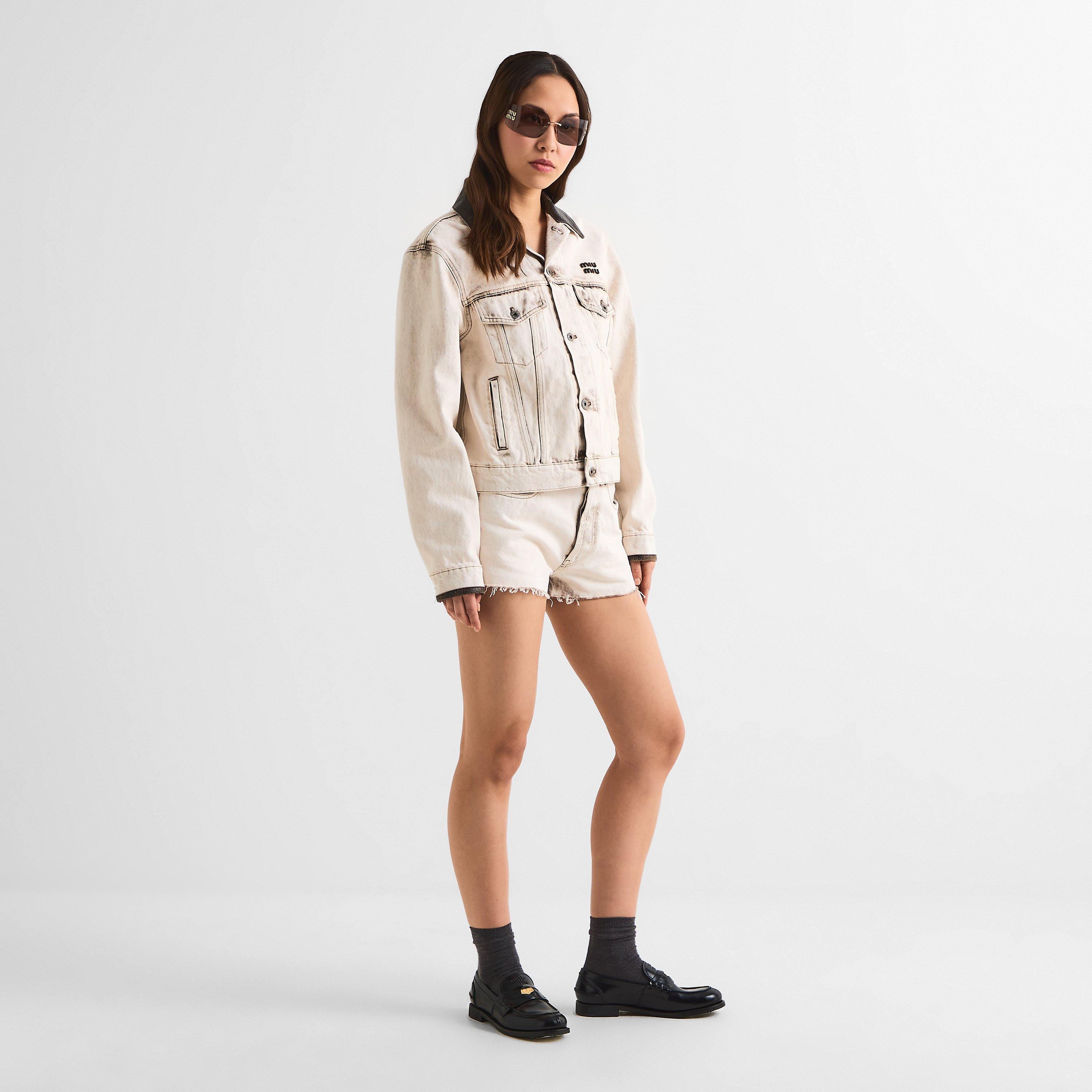 Gold/Purple - Miu Miu - Women's Shield Sunglasses - 6