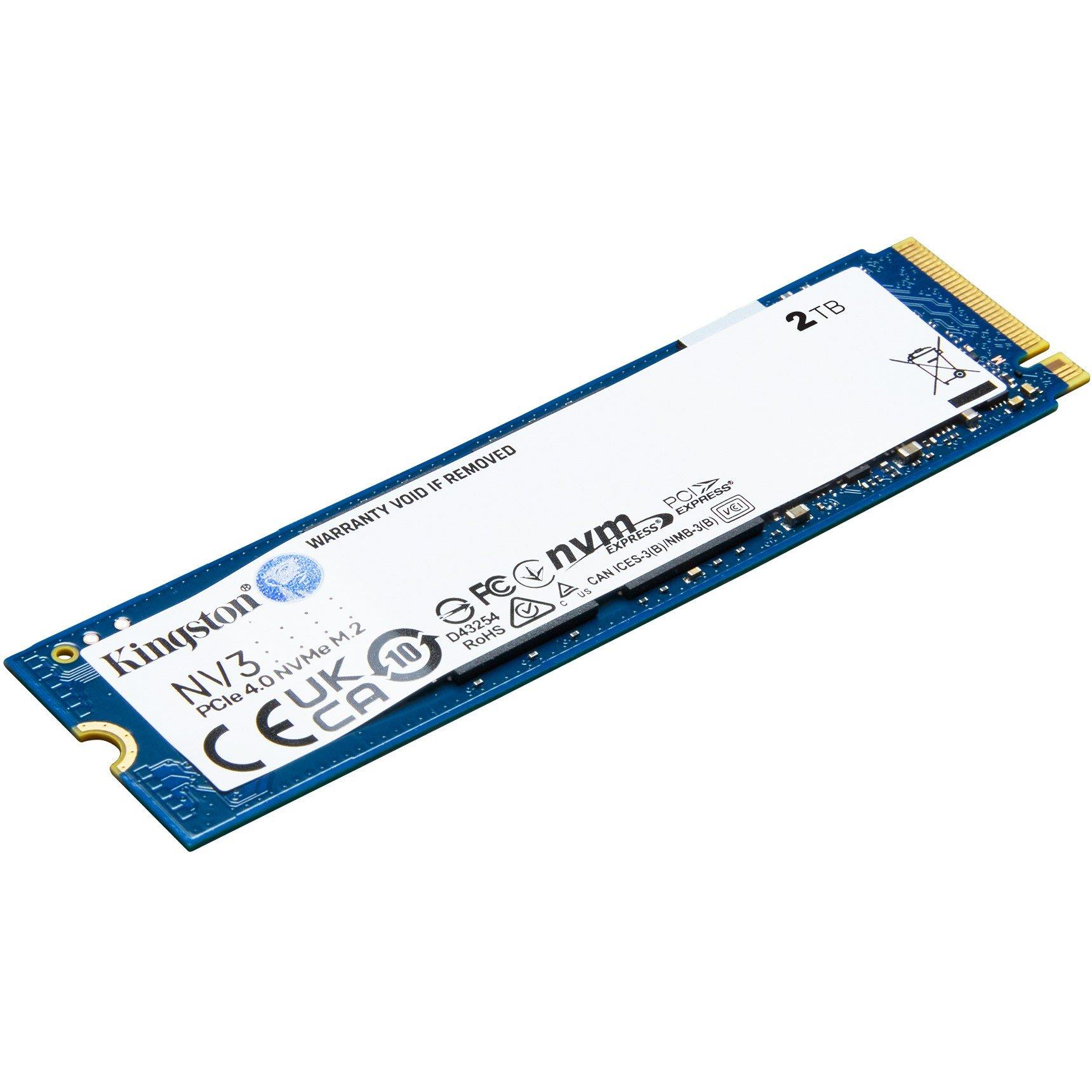 Kingston Technology  2Tb Ssd - 2000G Nv3 M.2 2280 Nvme - Black