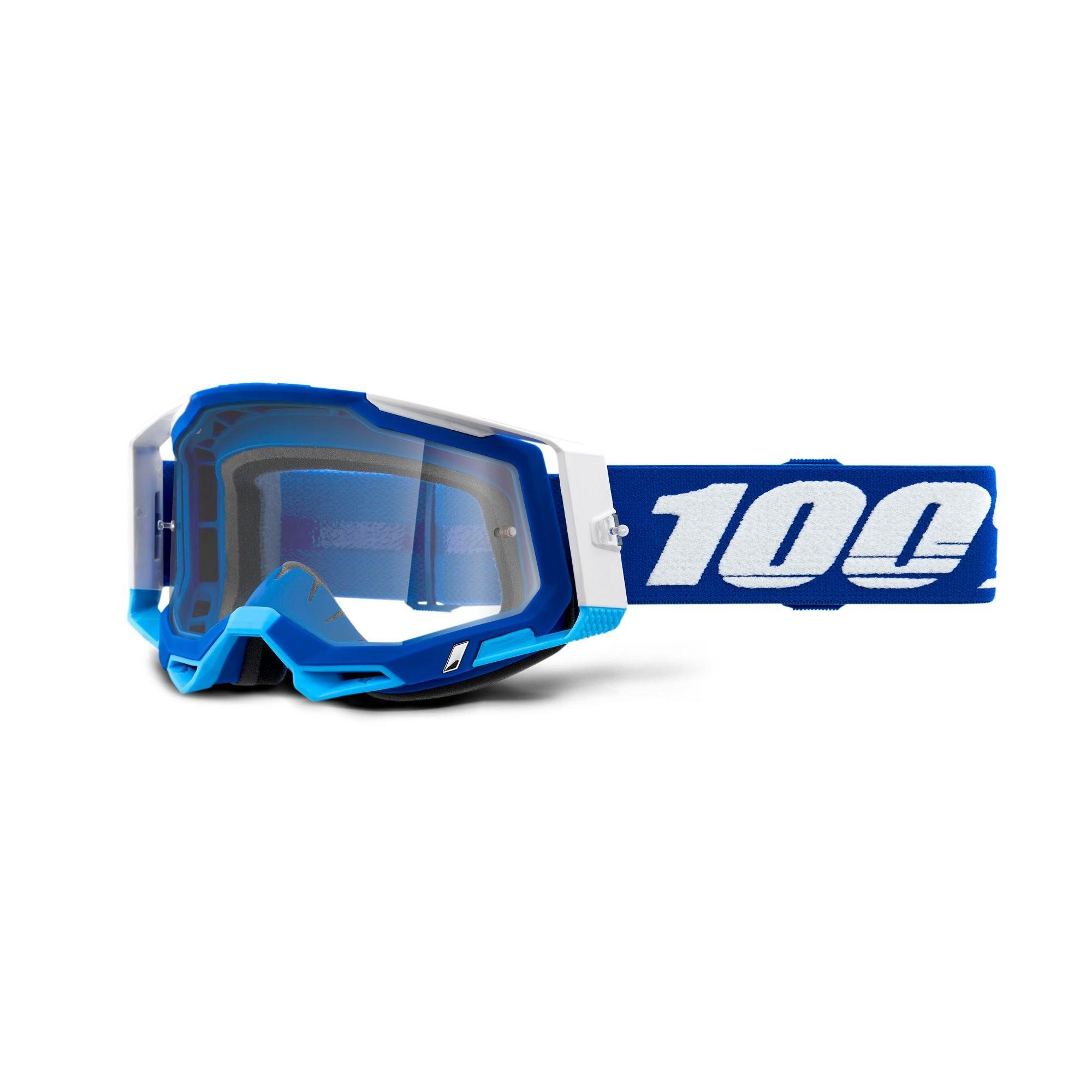 Blue - 100 Percent - Racecraft 2 Clear MTB Goggles