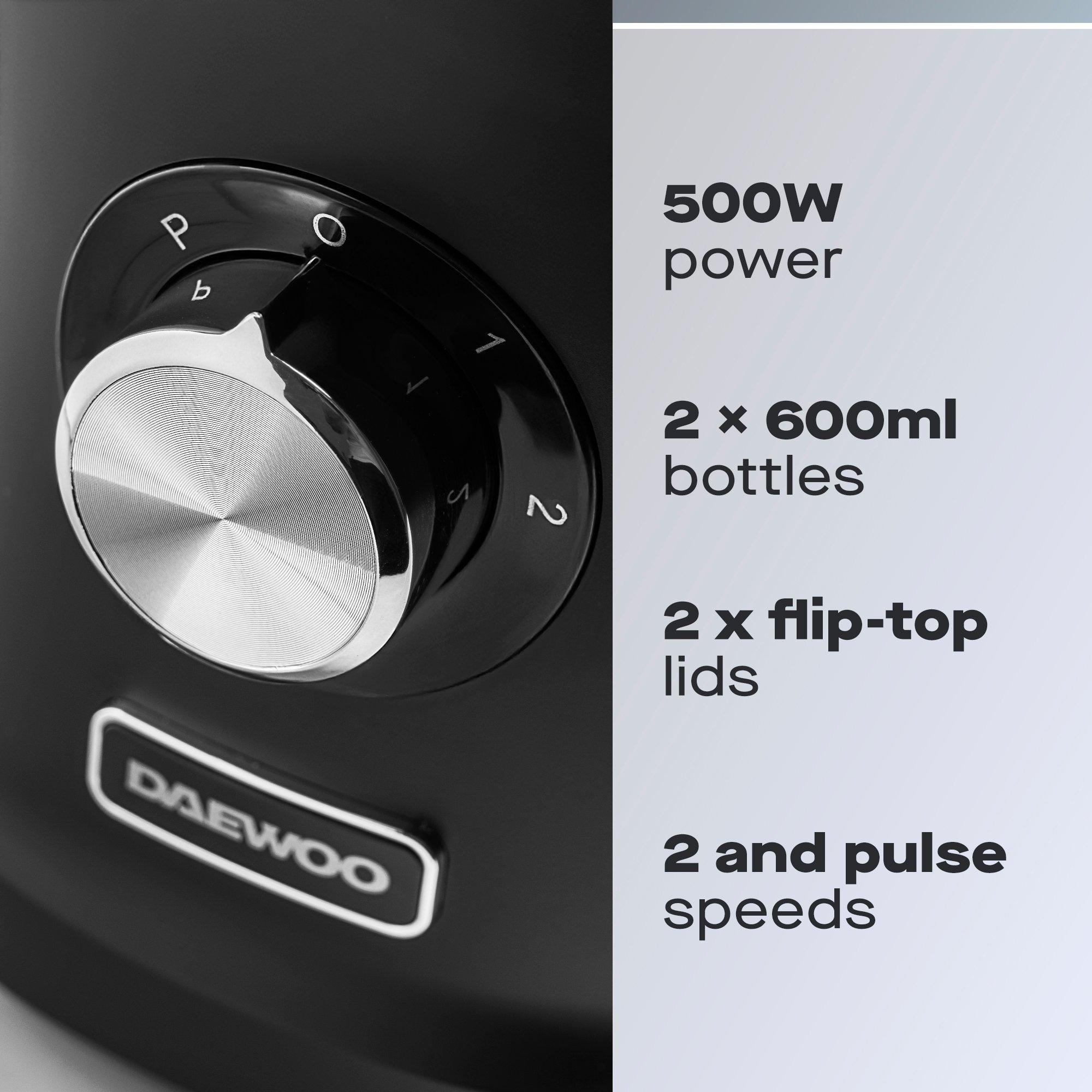 Black - Daewoo Electricals - 500W Samurai Vertiblend Blender - 2