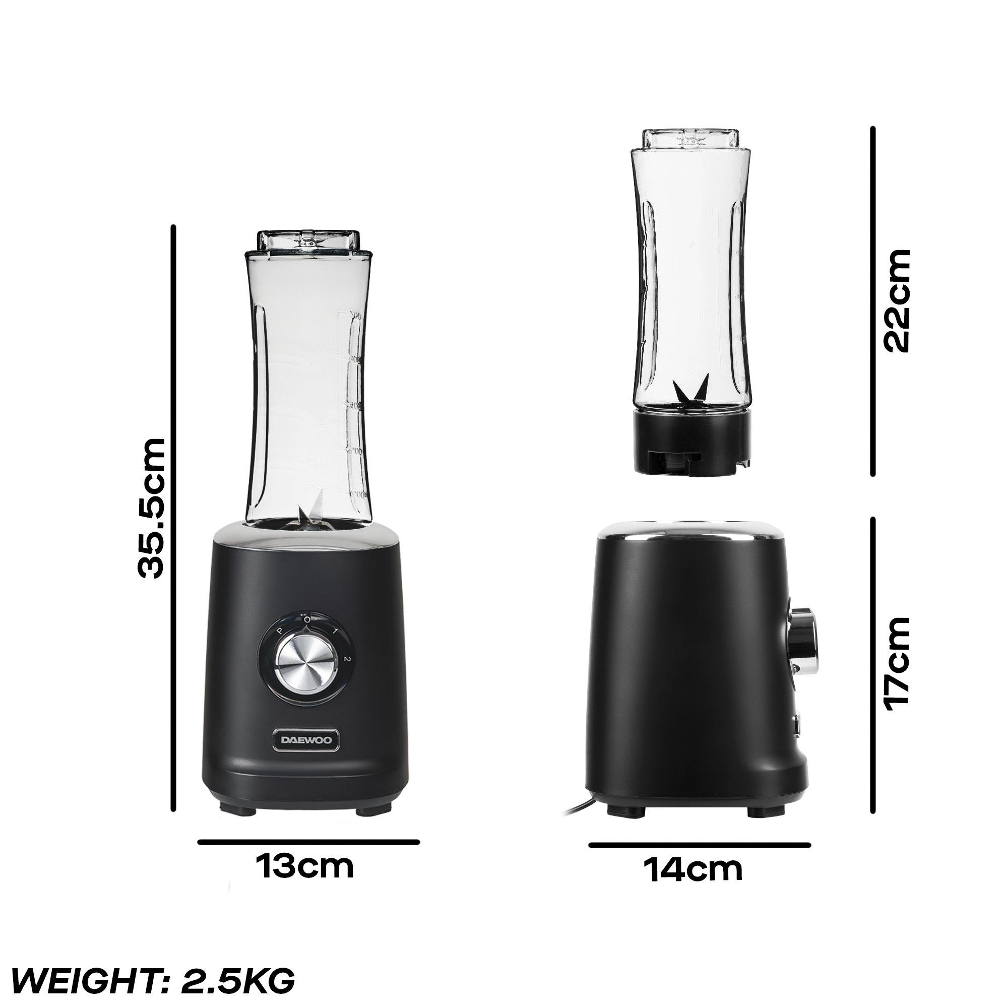 Black - Daewoo Electricals - 500W Samurai Vertiblend Blender - 6