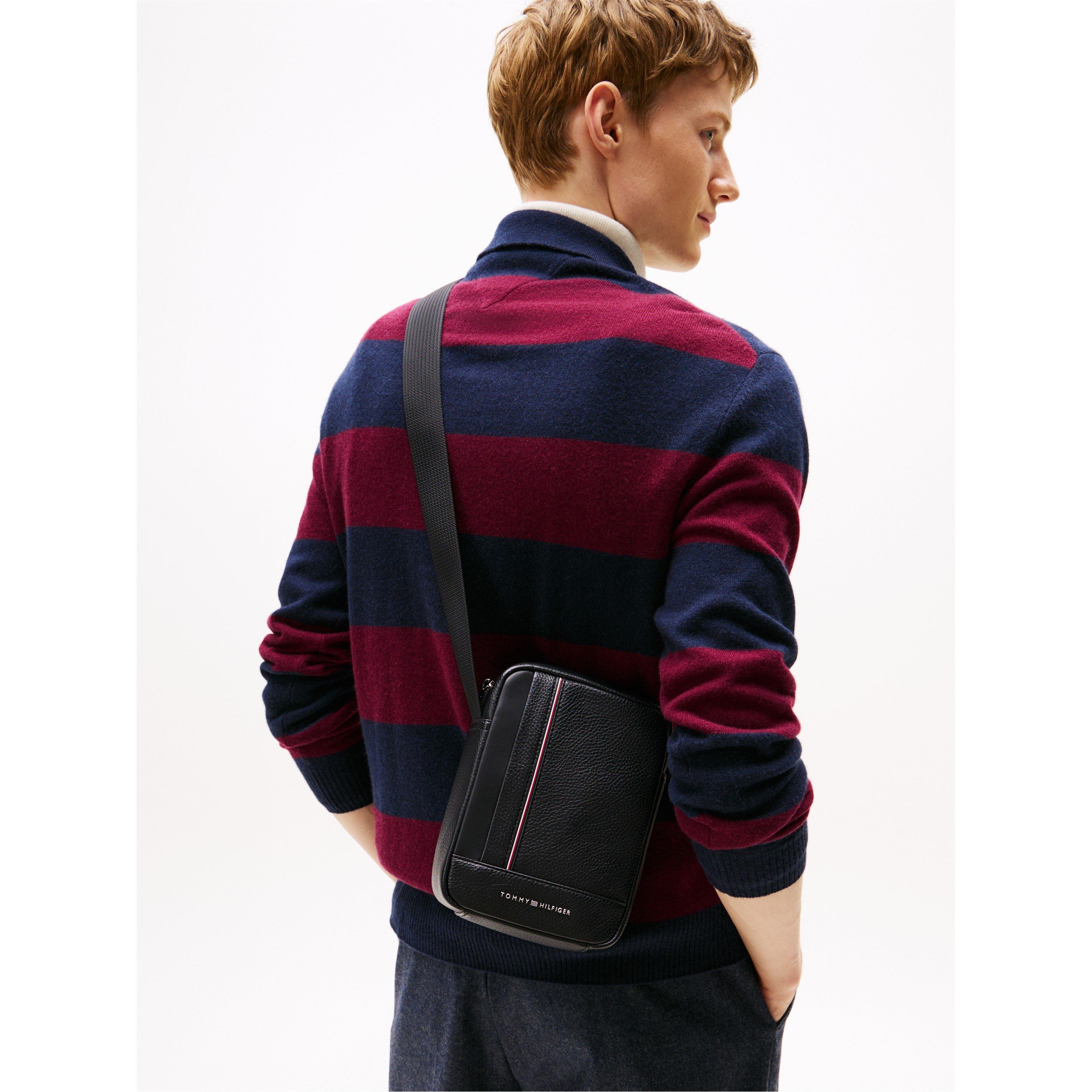 Black - Tommy Hilfiger - Men's Central Mini Reporter Cross Body Bag - 2