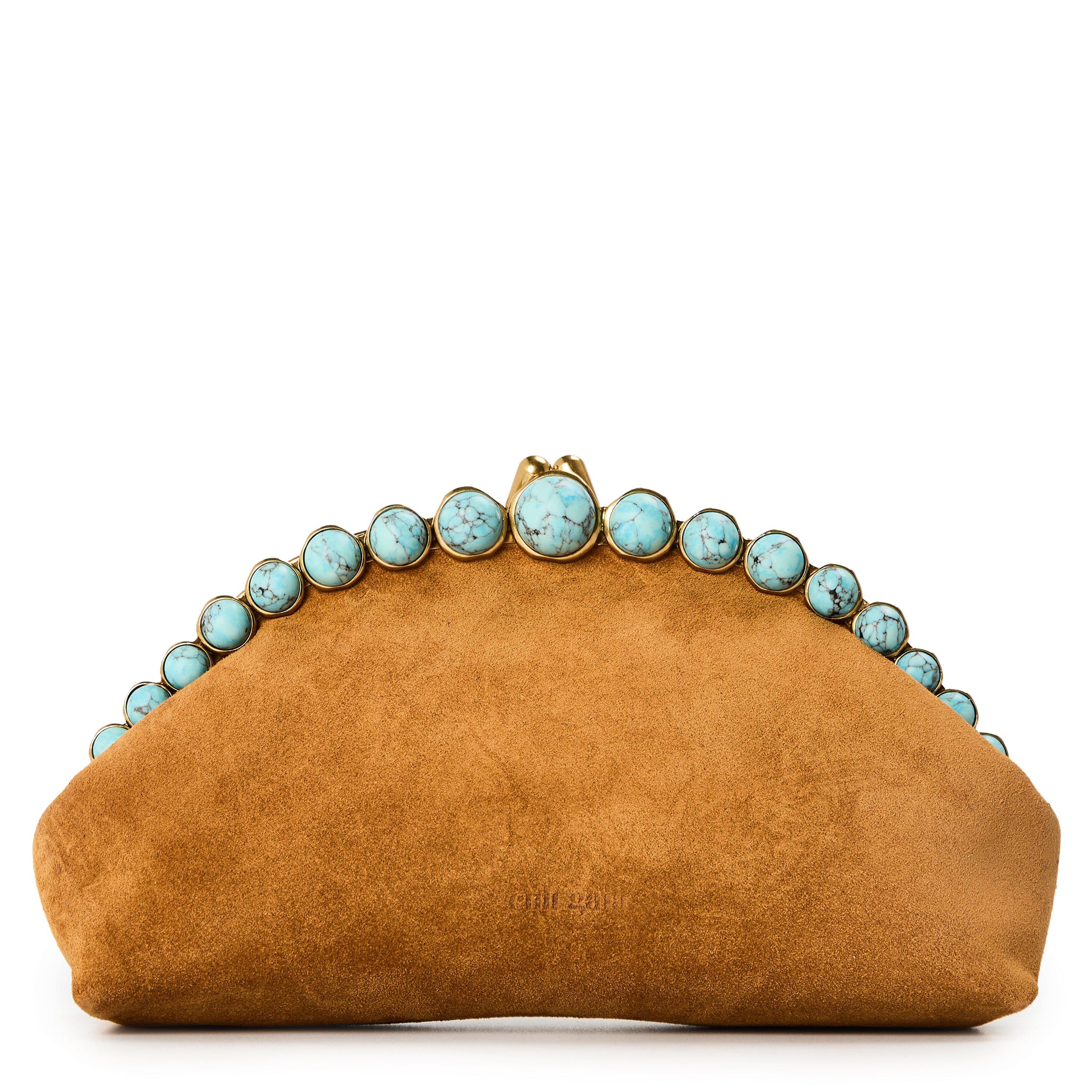 Toasted Caramel - Cult Gaia - Women's Clutch Bag - 1