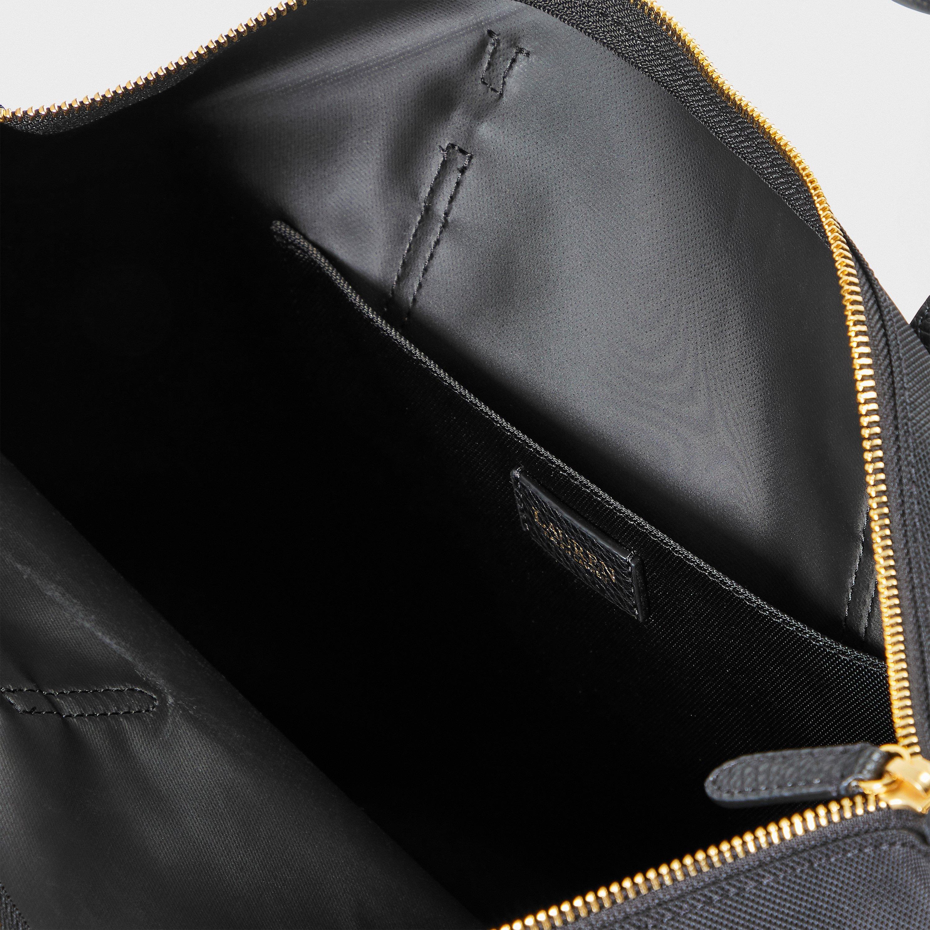 BLACK - Lauren by Ralph Lauren - Women's Real Leather Large Keaton Tote Bags - 5