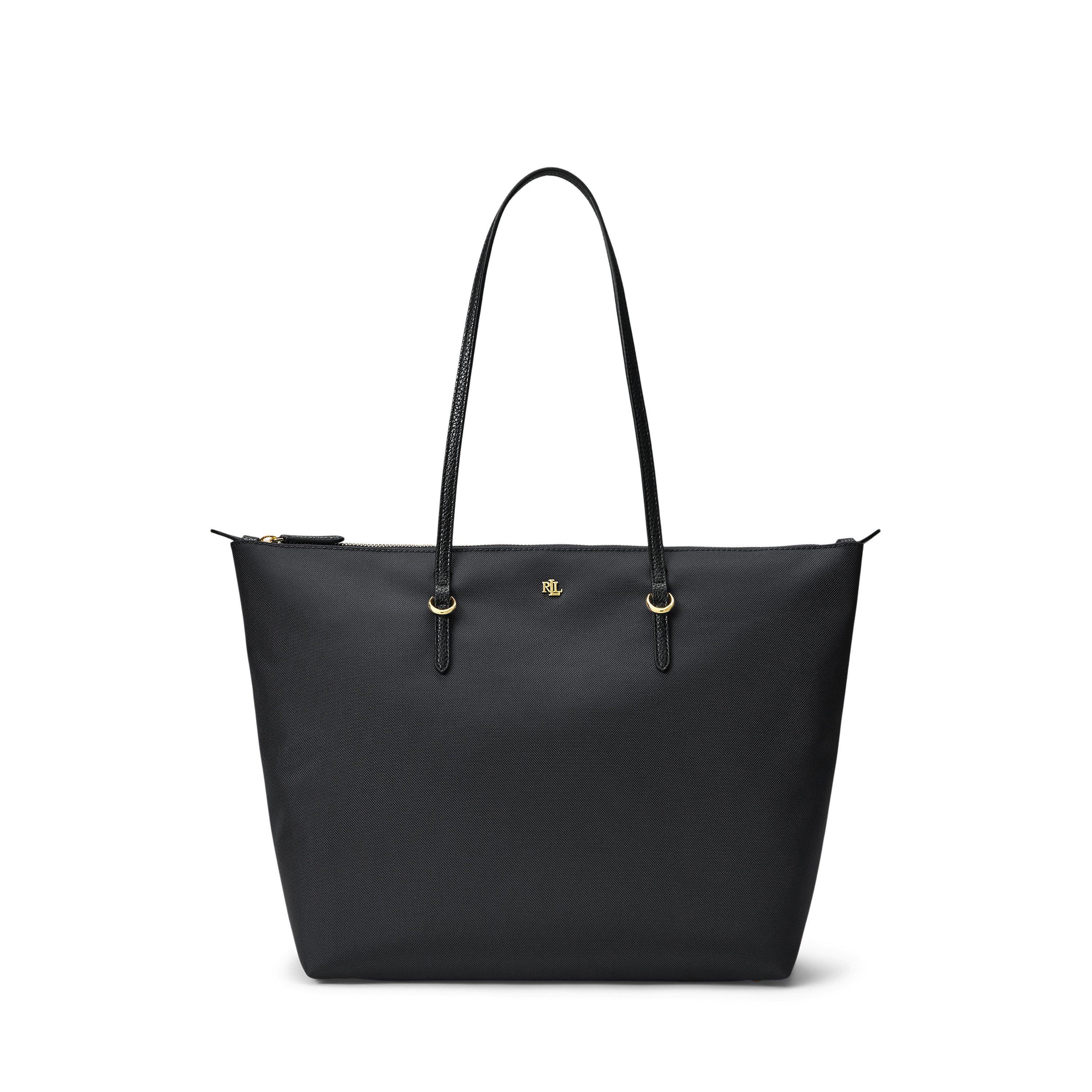 Lauren by Ralph Lauren Women's Large Keaton Tote Bags - BLACK
