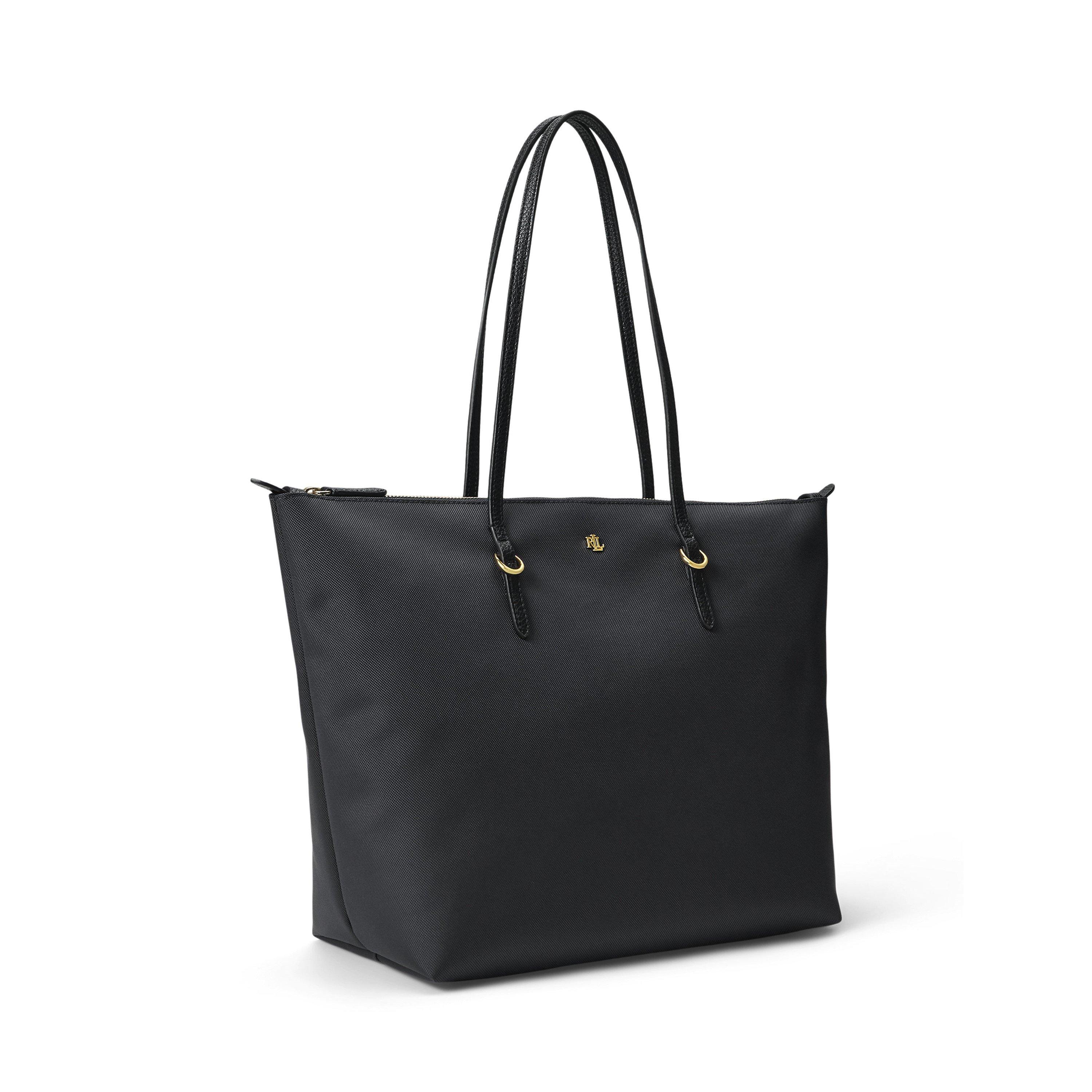 BLACK - Lauren by Ralph Lauren - Women's Large Keaton Tote Bags - 2