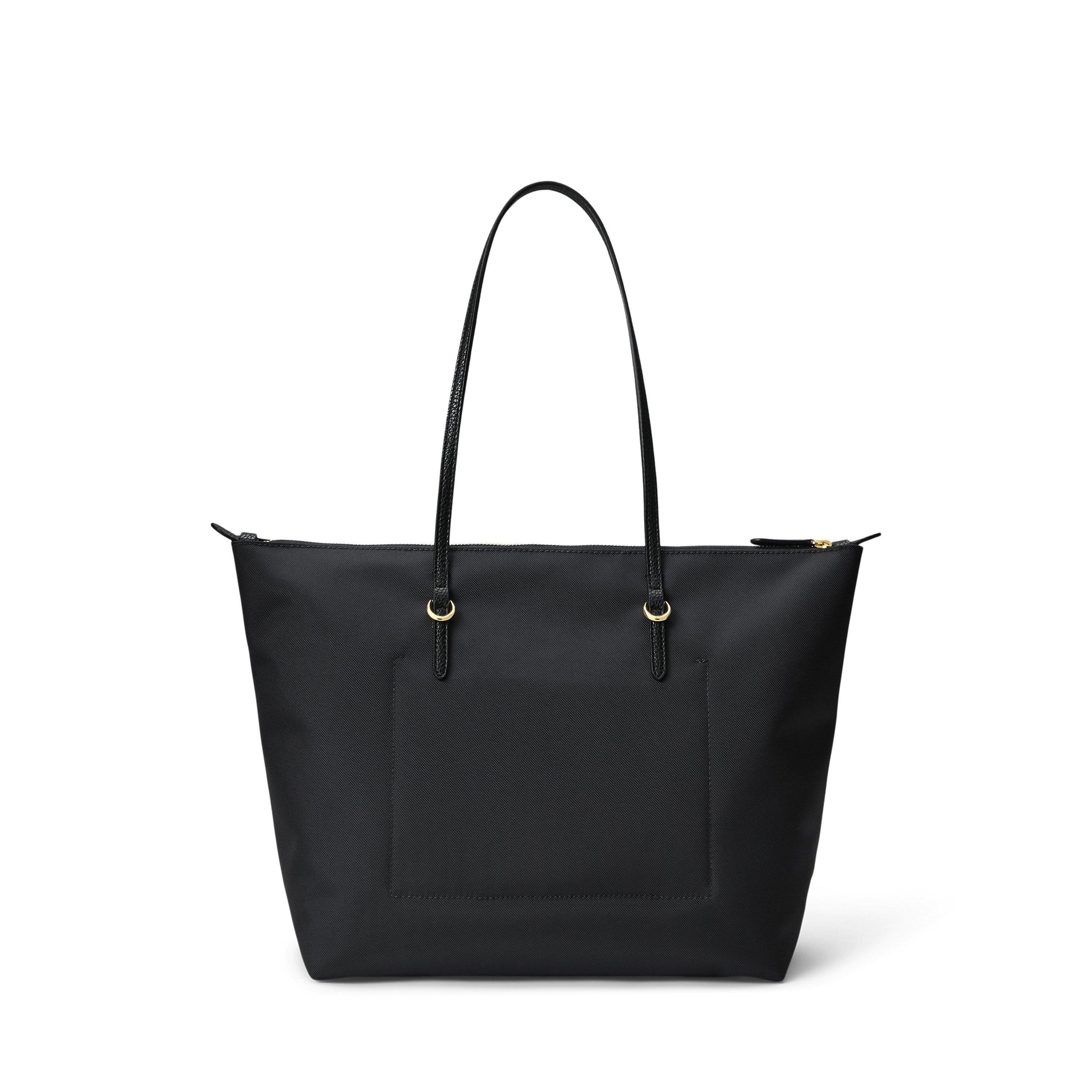 BLACK - Lauren by Ralph Lauren - Women's Large Keaton Tote Bags - 4
