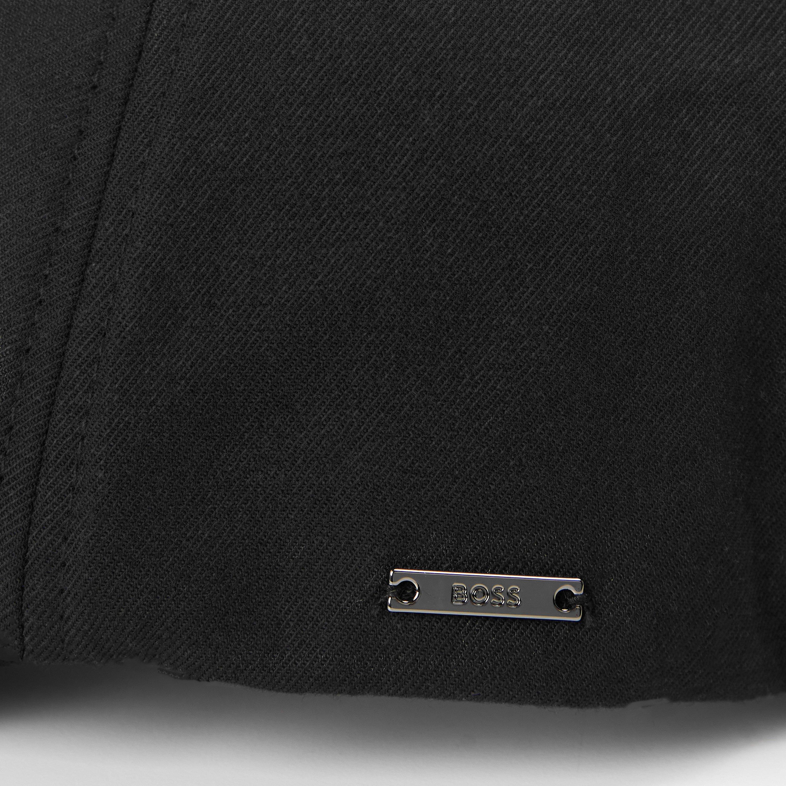 Black 001 - Boss - Men's Trystan Wool Flat Cap - 4
