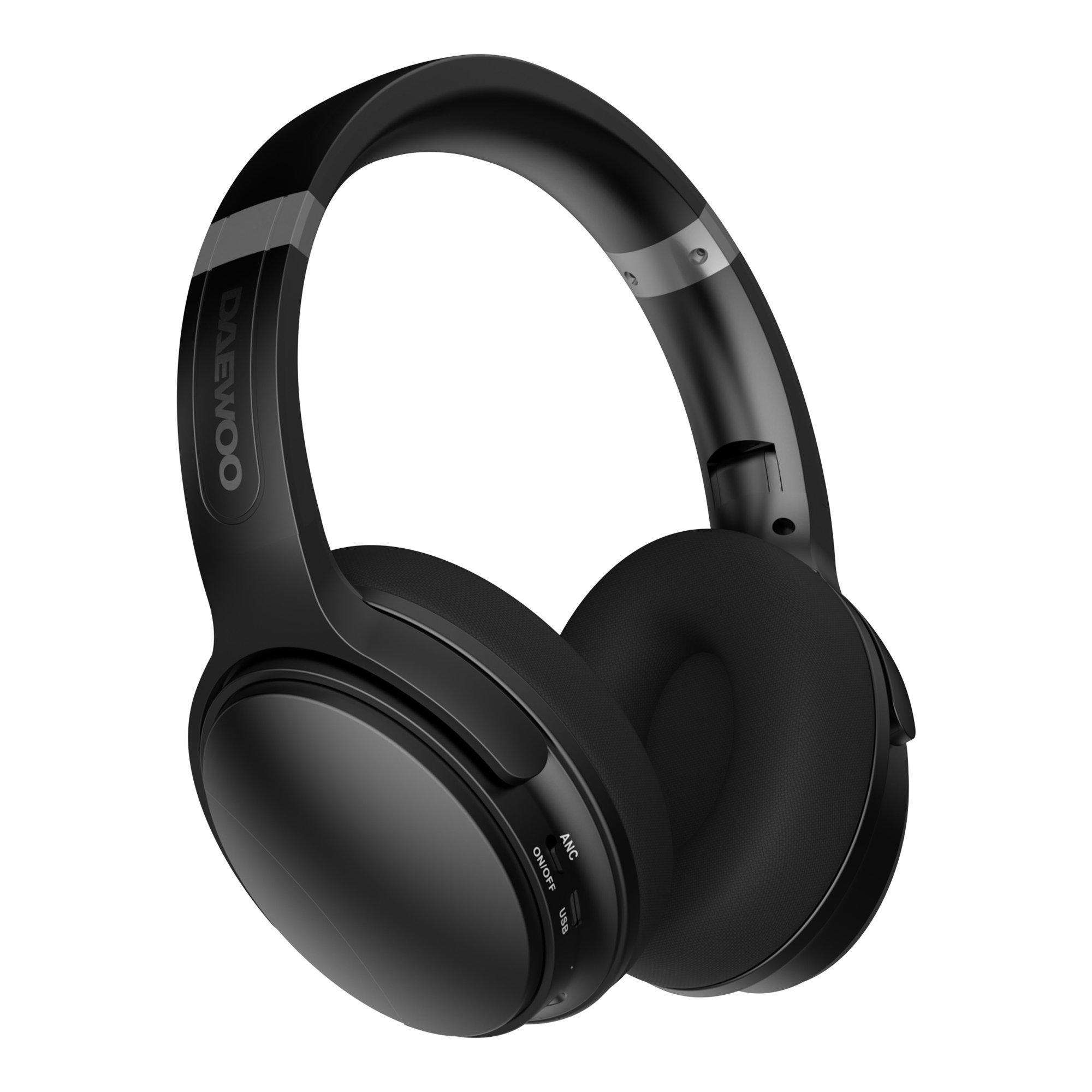 Daewoo Electricals Sonic Beat Noise Cancelling Bluetooth Headphones w - Black