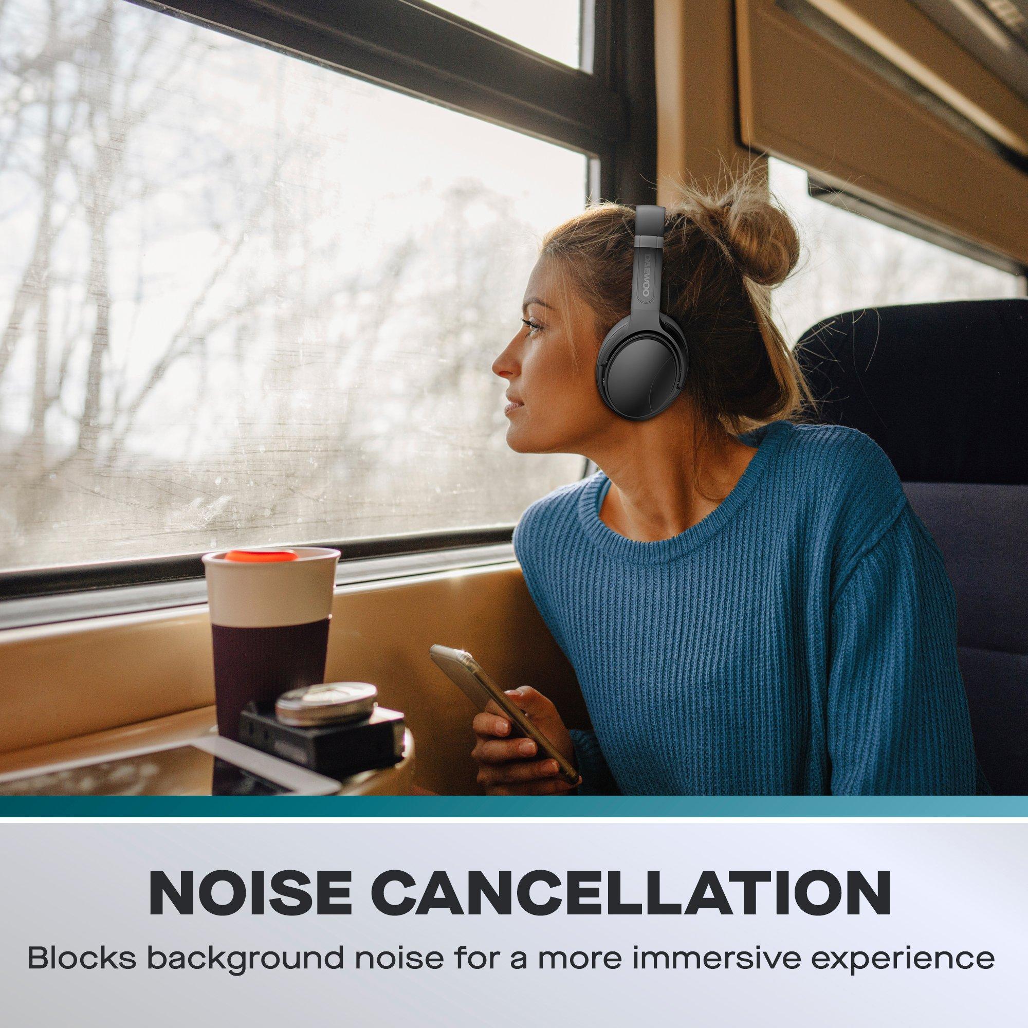 Black - Daewoo Electricals - Sonic Beat Noise Cancelling Bluetooth Headphones w - 3