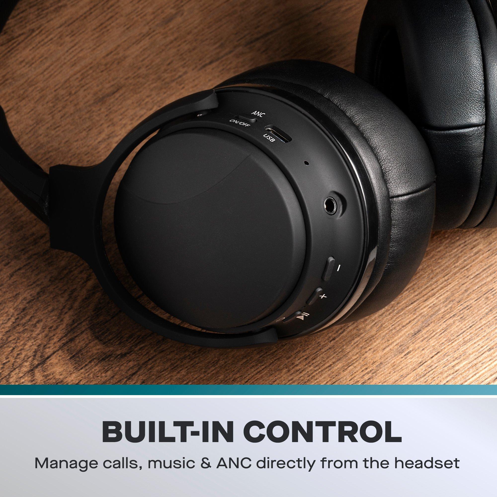 Black - Daewoo Electricals - Sonic Beat Noise Cancelling Bluetooth Headphones w - 5