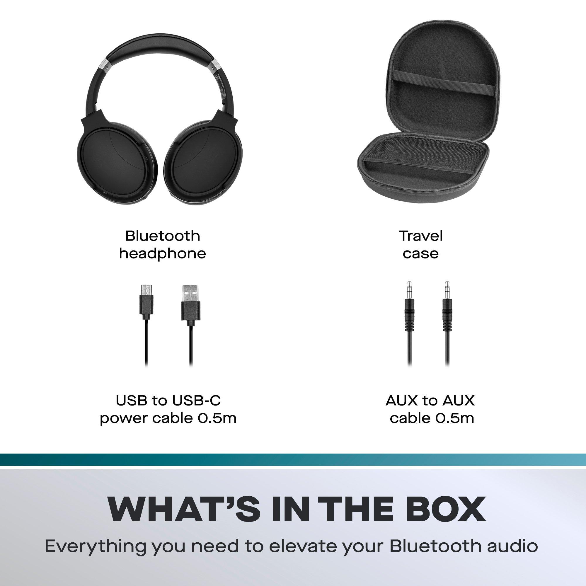 Black - Daewoo Electricals - Sonic Beat Noise Cancelling Bluetooth Headphones w - 6