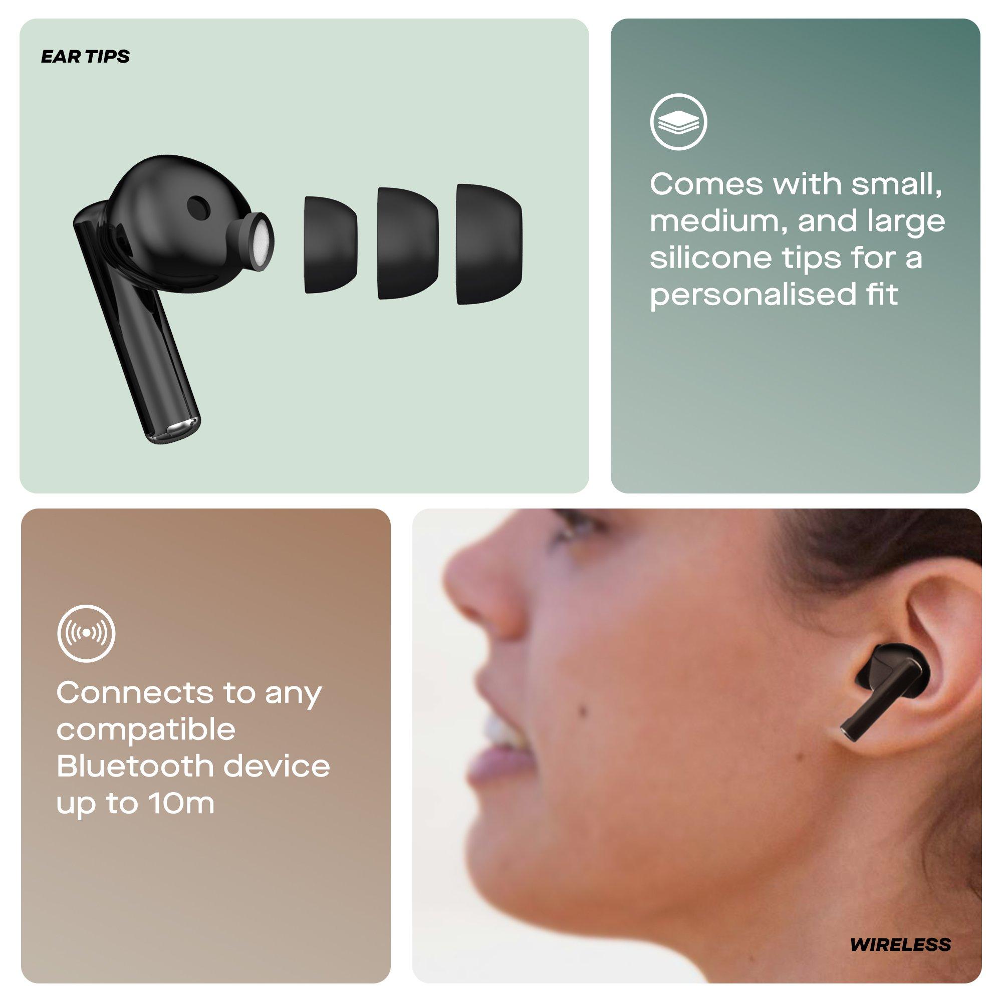Black - Daewoo Electricals - Black Air Buds True Wireless Bluetooth Earbuds - 4