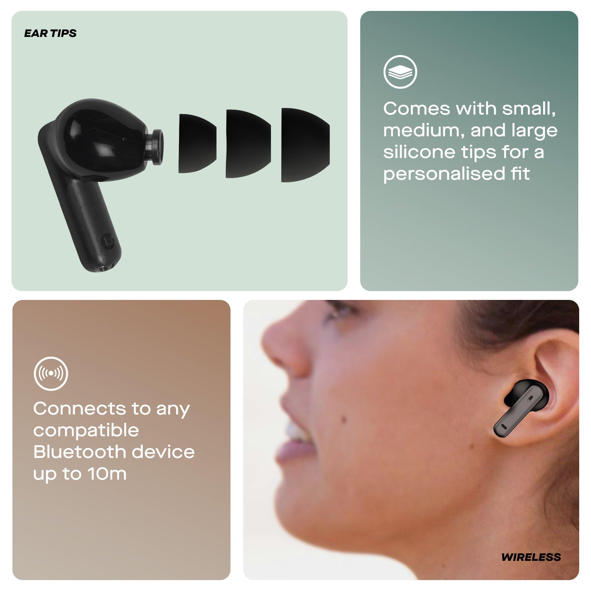 Black - Daewoo Electricals - Black Air Buds Pro Noise Cancelling Bluetooth Earb - 5