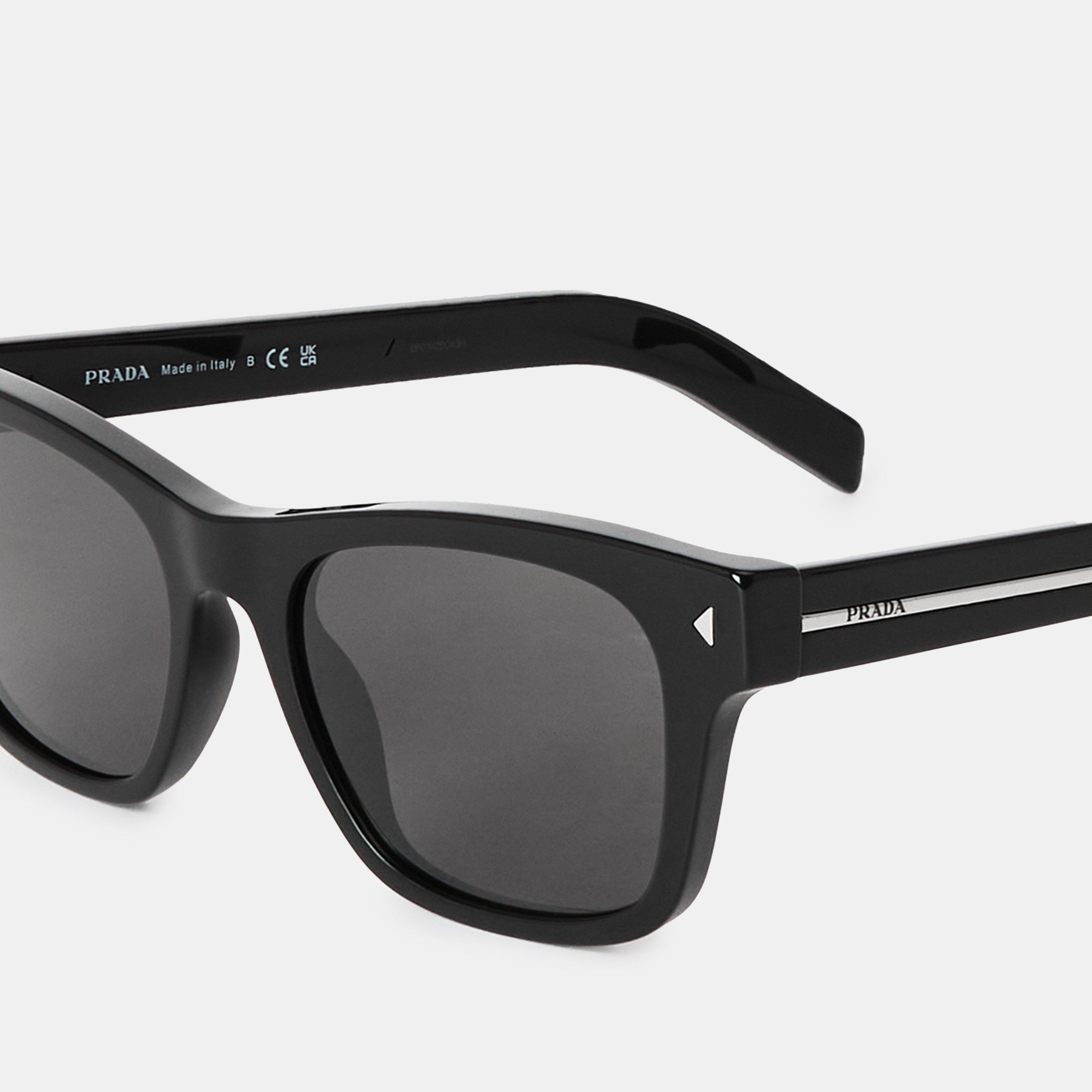 Black - Prada - Square Sunglasses - 4