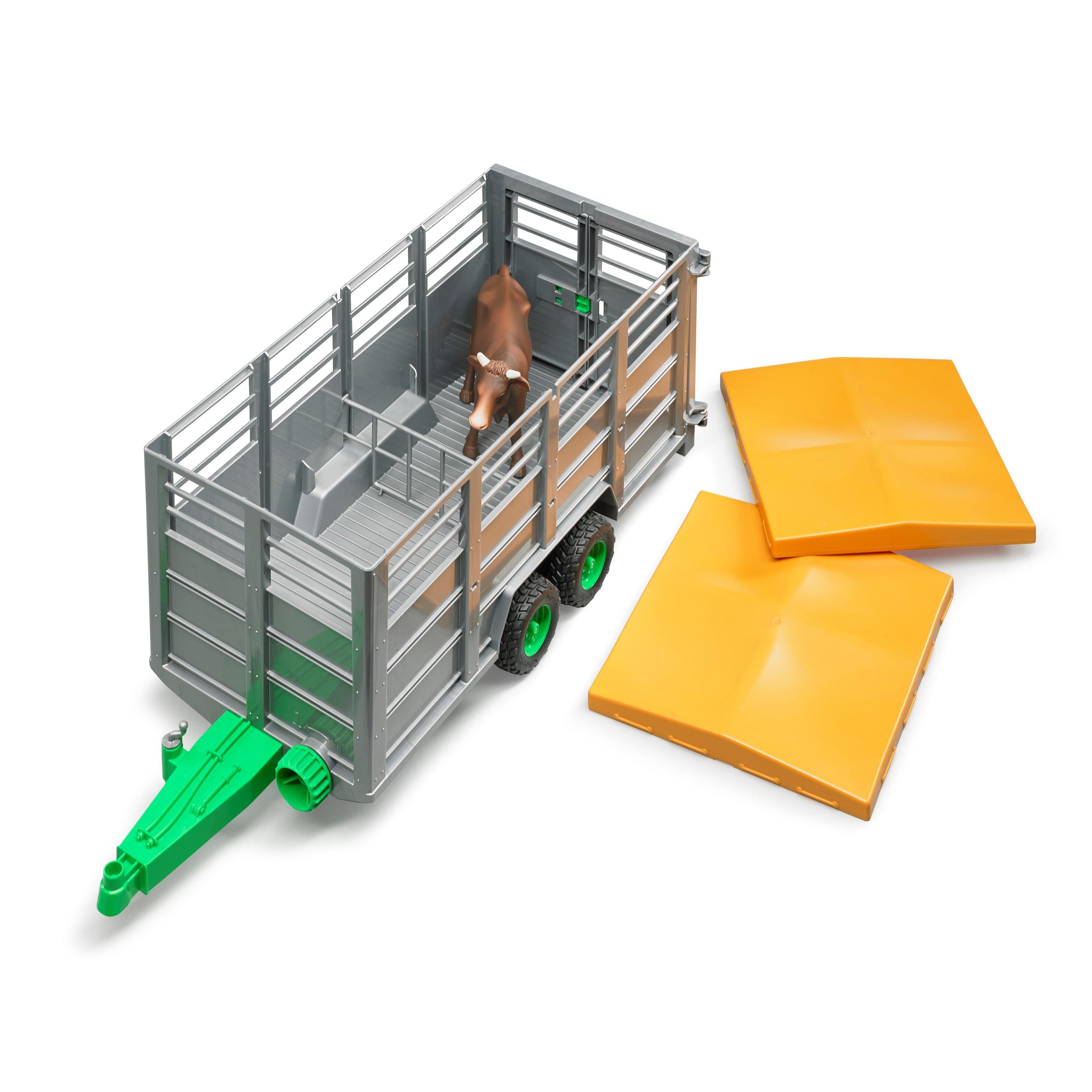 Multi - Bruder - Bruder 1:16 Livestock trailer with 1 cow ¿ Detaile - 1