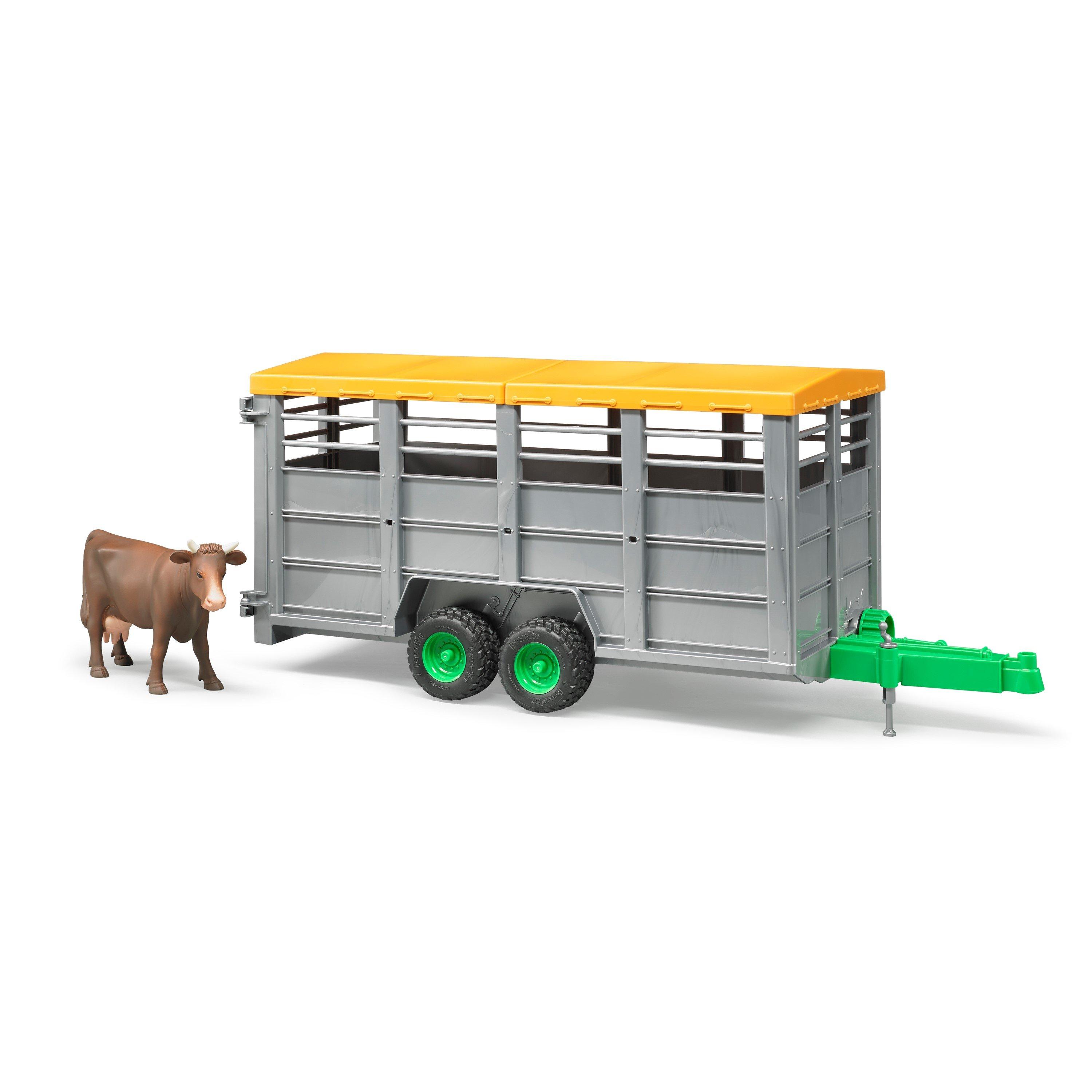 Multi - Bruder - Bruder 1:16 Livestock trailer with 1 cow ¿ Detaile - 4