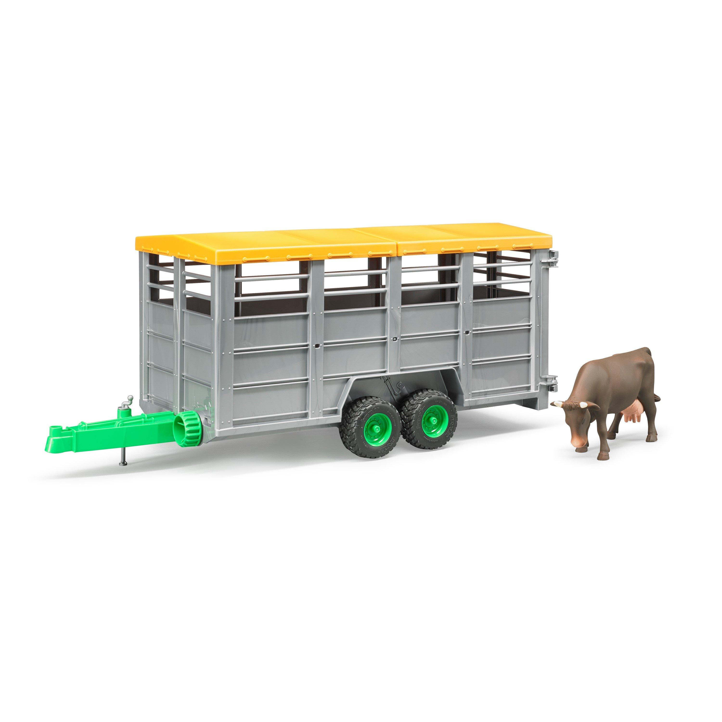 Multi - Bruder - Bruder 1:16 Livestock trailer with 1 cow ¿ Detaile - 5