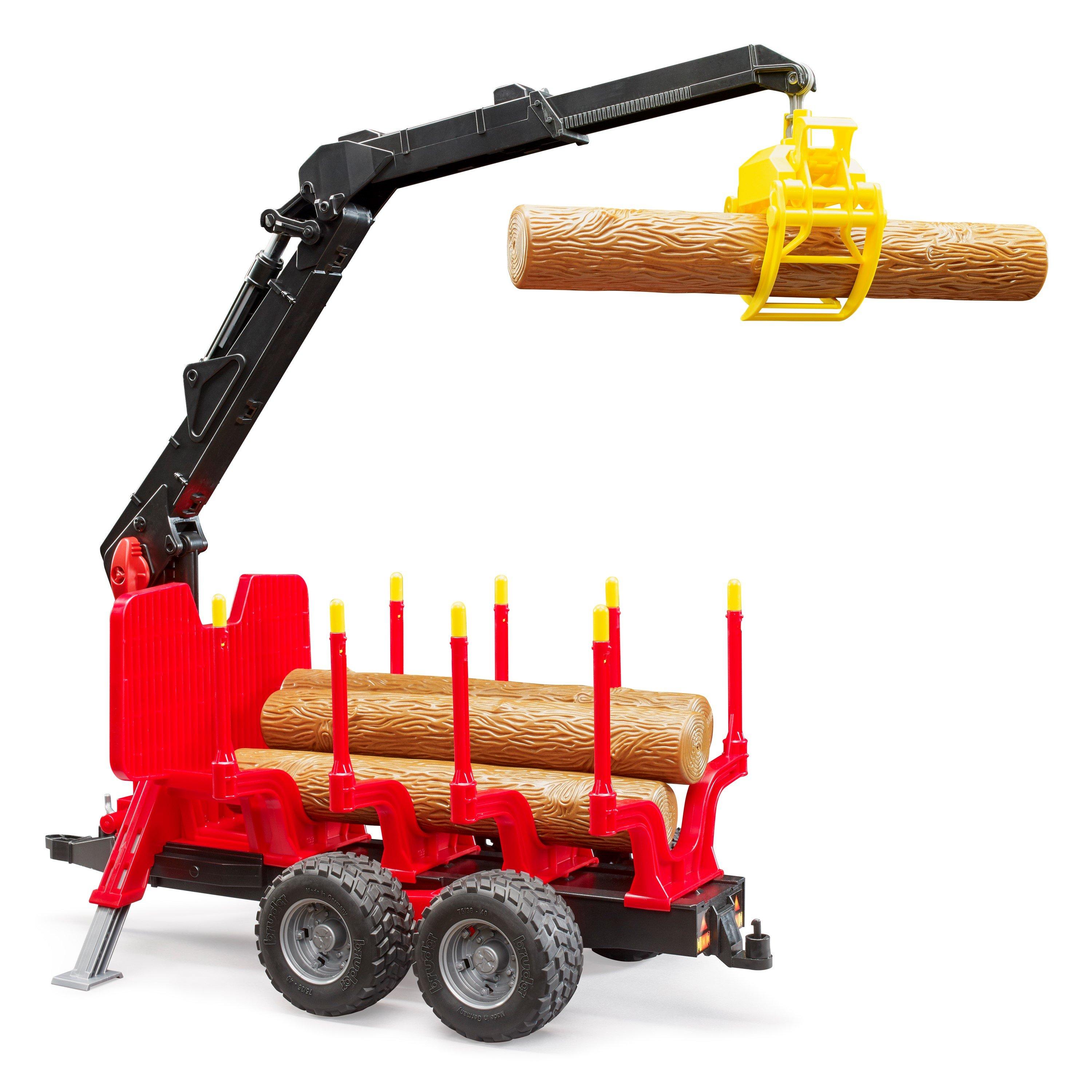 Multi - Bruder - Bruder 1:16 Forestry trailer with loading crane 4 - 4