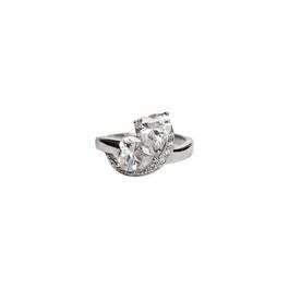 Espree Sterlings Silver Cubic Zirconia Couples Ring