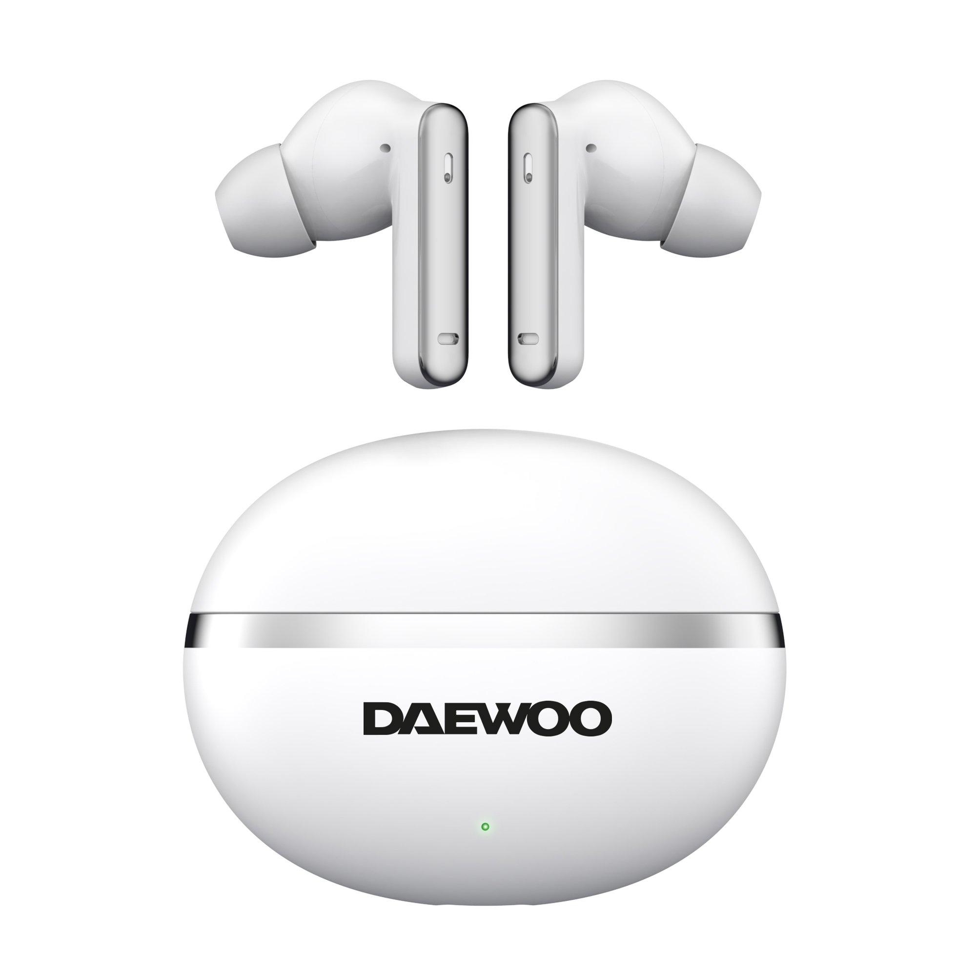 White - Daewoo Electricals - White Air Buds Pro Noise Cancelling Bluetooth Earb - 1