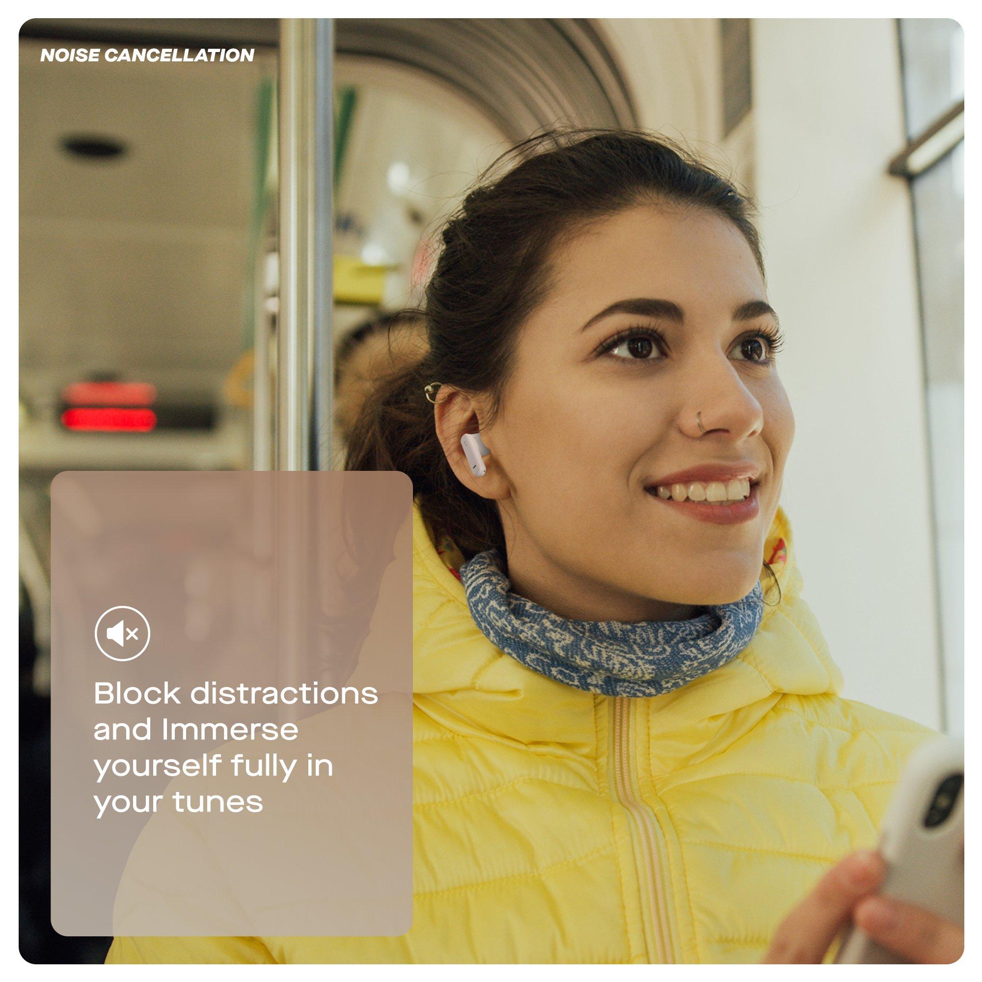 White - Daewoo Electricals - White Air Buds Pro Noise Cancelling Bluetooth Earb - 3