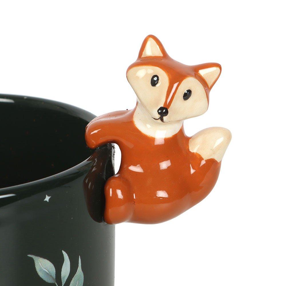 Green - Something Different - Green Forest Plant Pot with Fox - 3