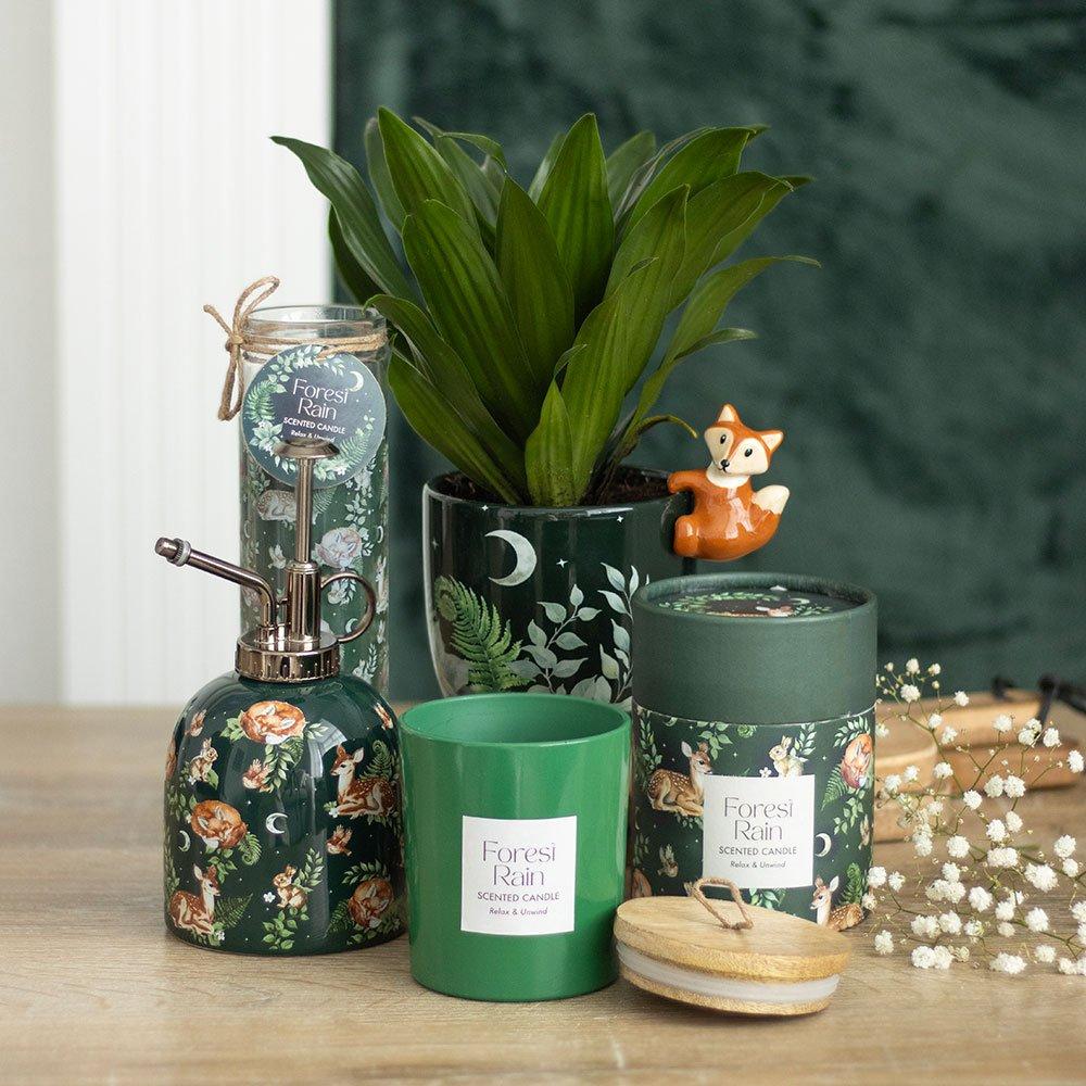 Green - Something Different - Green Forest Plant Pot with Fox - 5