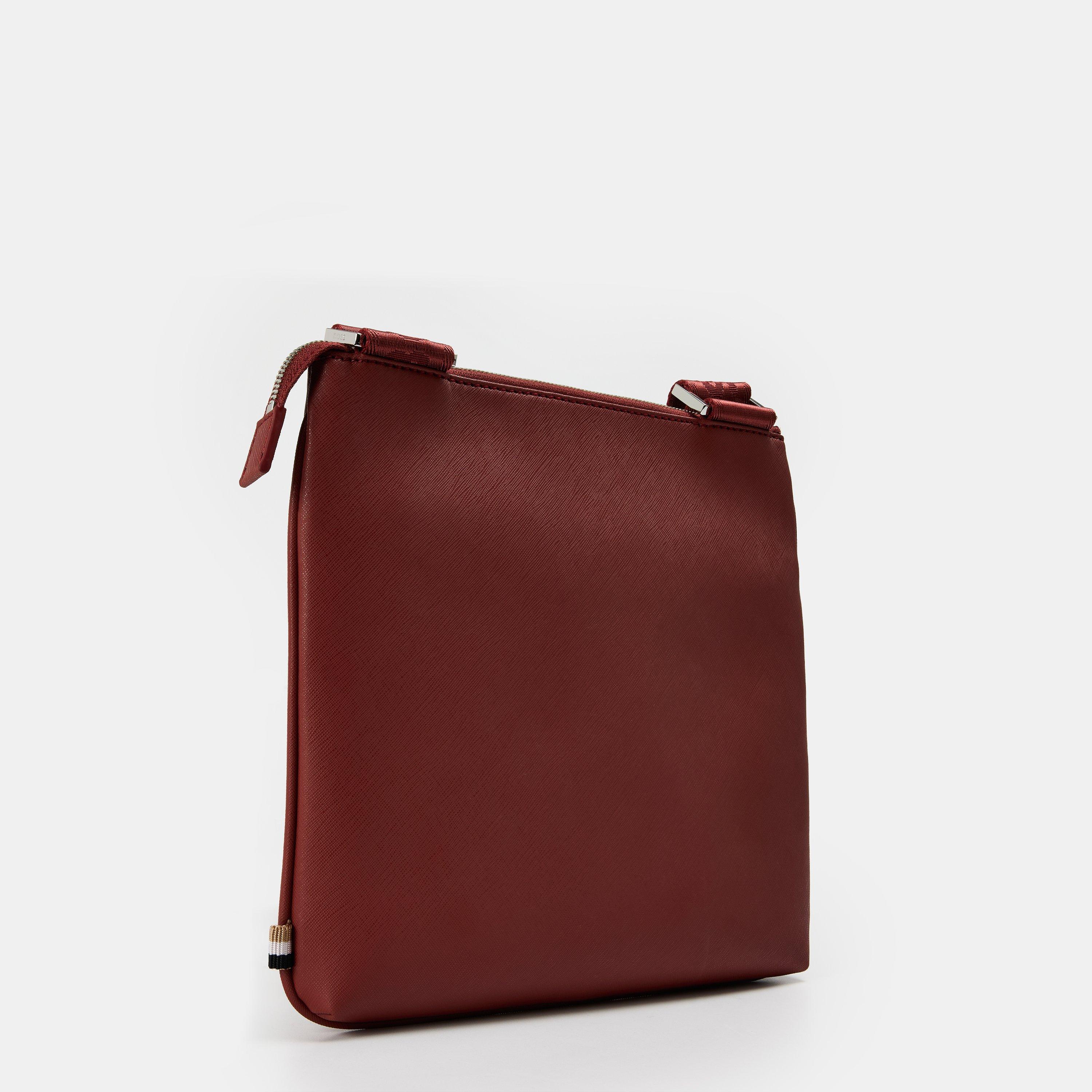 Open Brown - Boss - Men's Zair Large Envelope-Style Adjustable Cross Body Bag - 2
