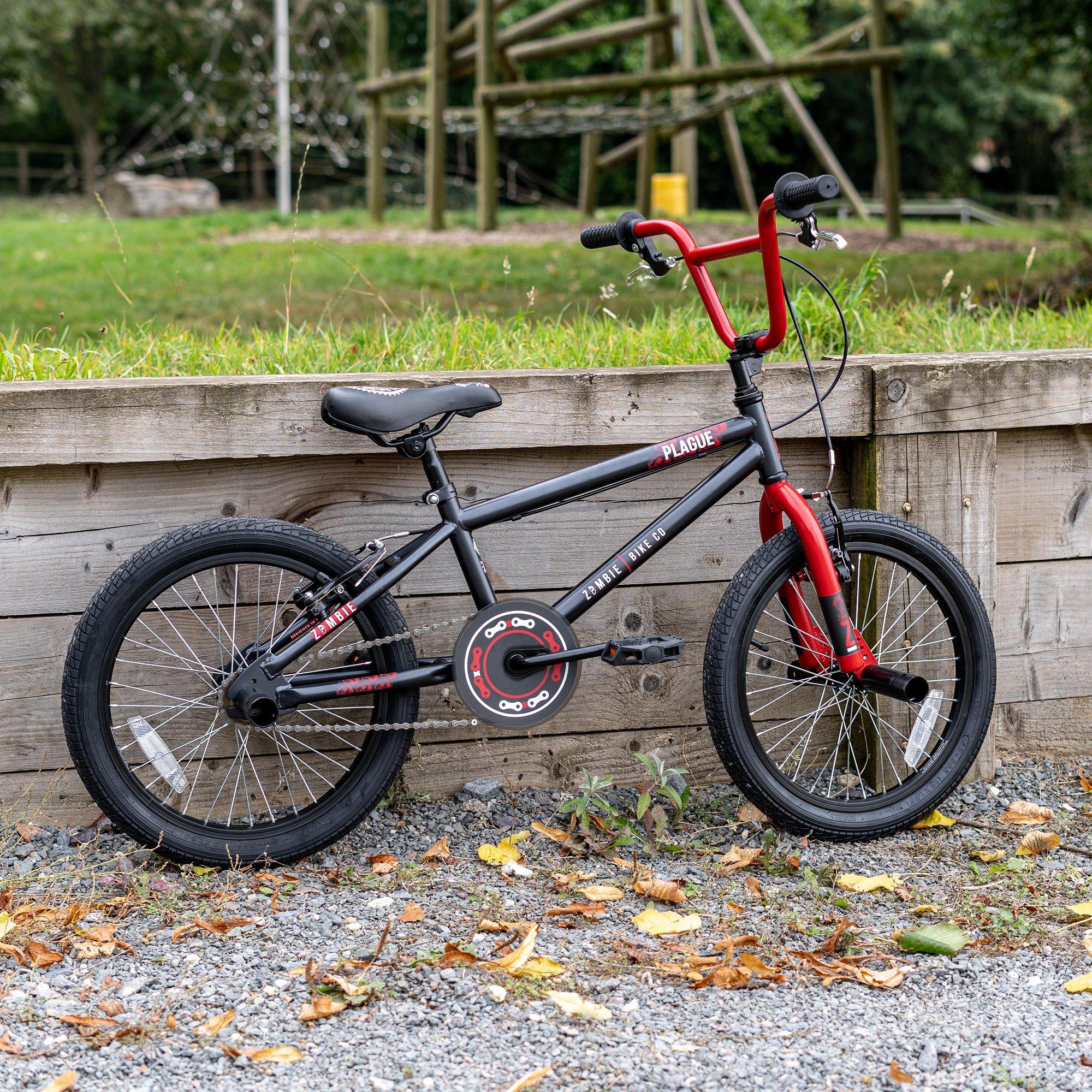 Black - Zombie - Zombie Plague Black/Red BMX Bike - 2