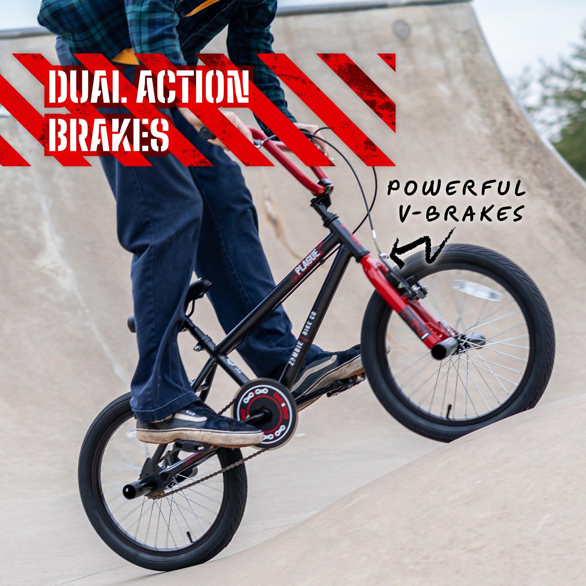 Black - Zombie - Zombie Plague Black/Red BMX Bike - 3