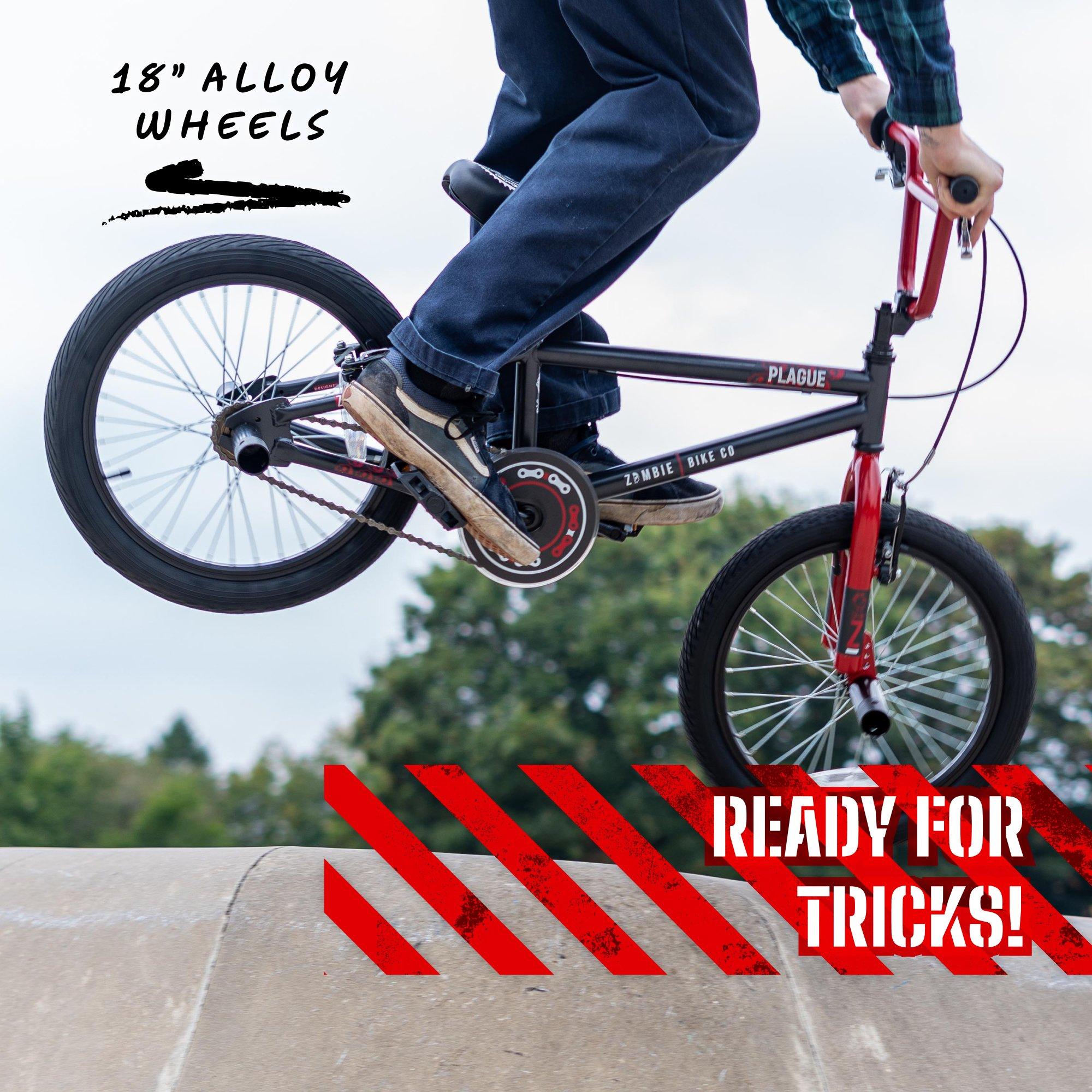 Black - Zombie - Zombie Plague Black/Red BMX Bike - 6