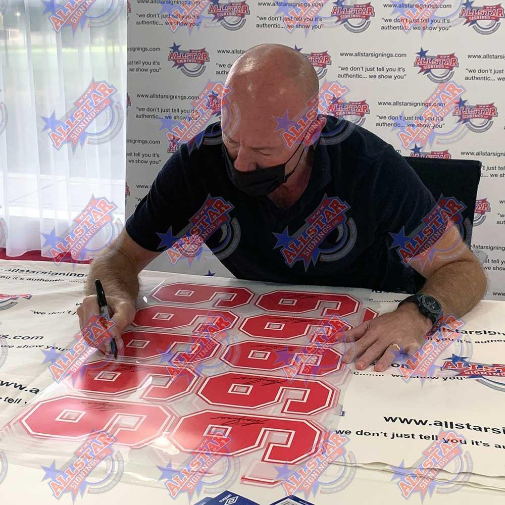 Navy Blue - AllStarSignings Ltd - Alan Shearer signed & framed Blackburn Rovers 1995 - 2