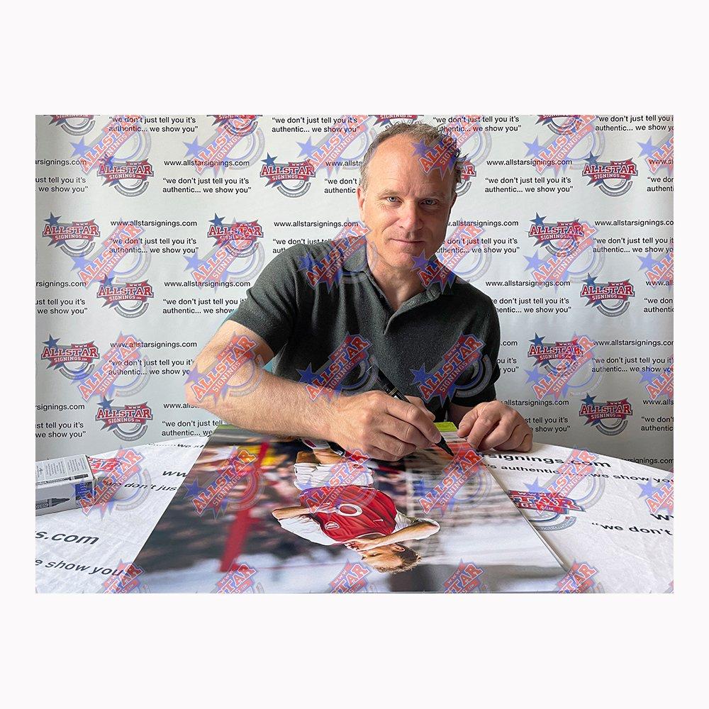Red - AllStarSignings Ltd - Dennis Bergkamp signed & framed Arsenal photograph - 2