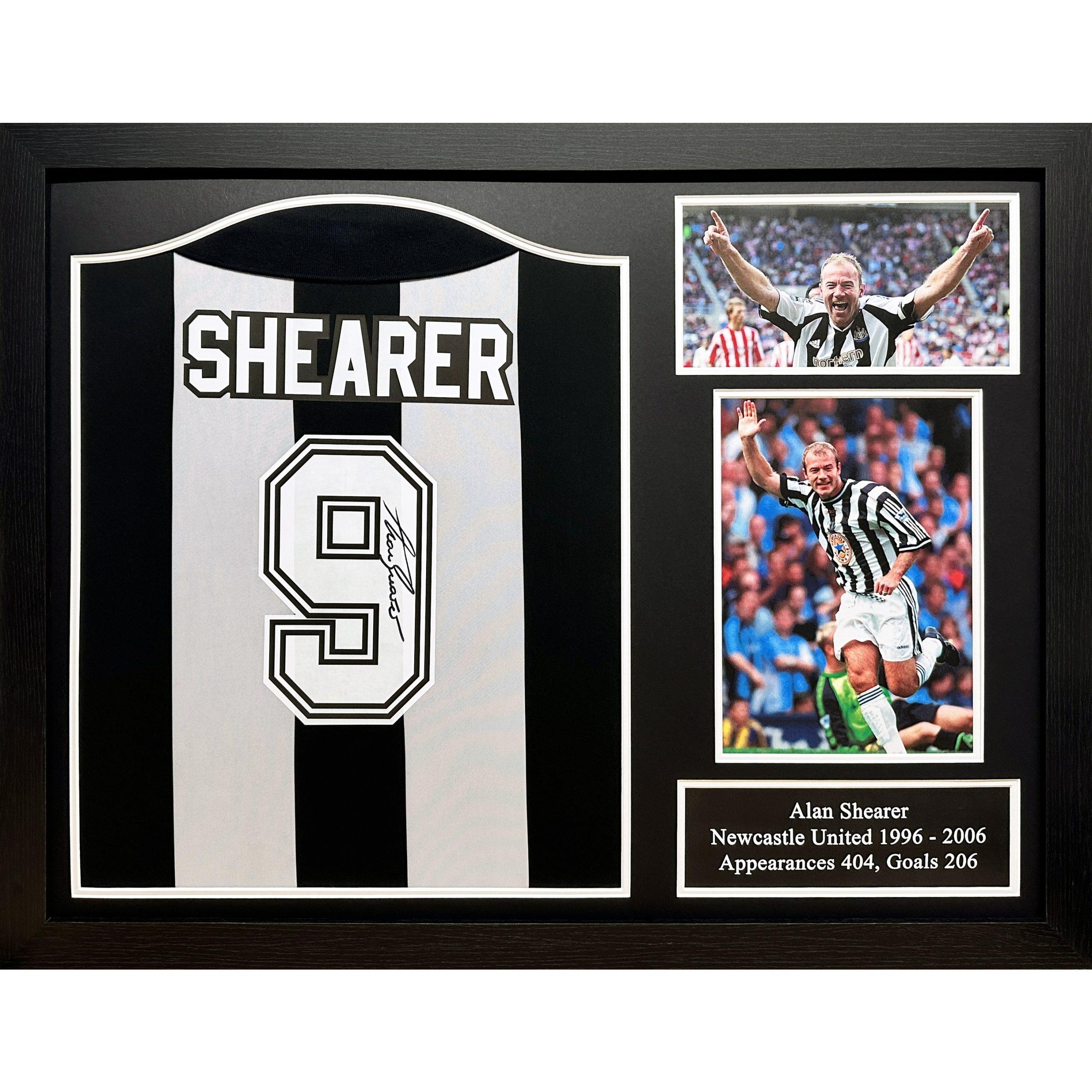 Allstarsignings Ltd  Alan Shearer Signed & Framed Newcastle United Offi - Black