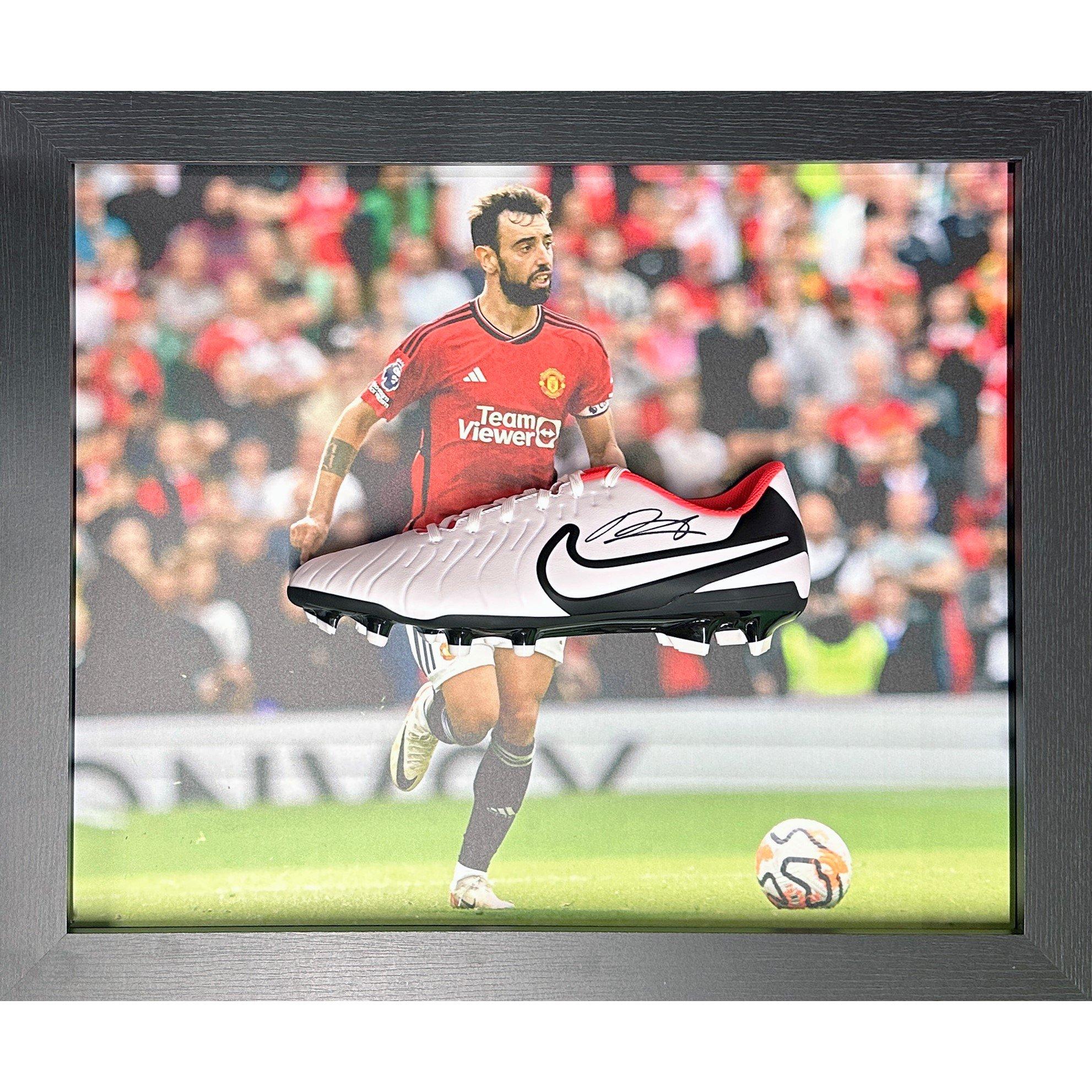 White - AllStarSignings Ltd - Bruno Fernandes signed & framed Nike football boot - 1