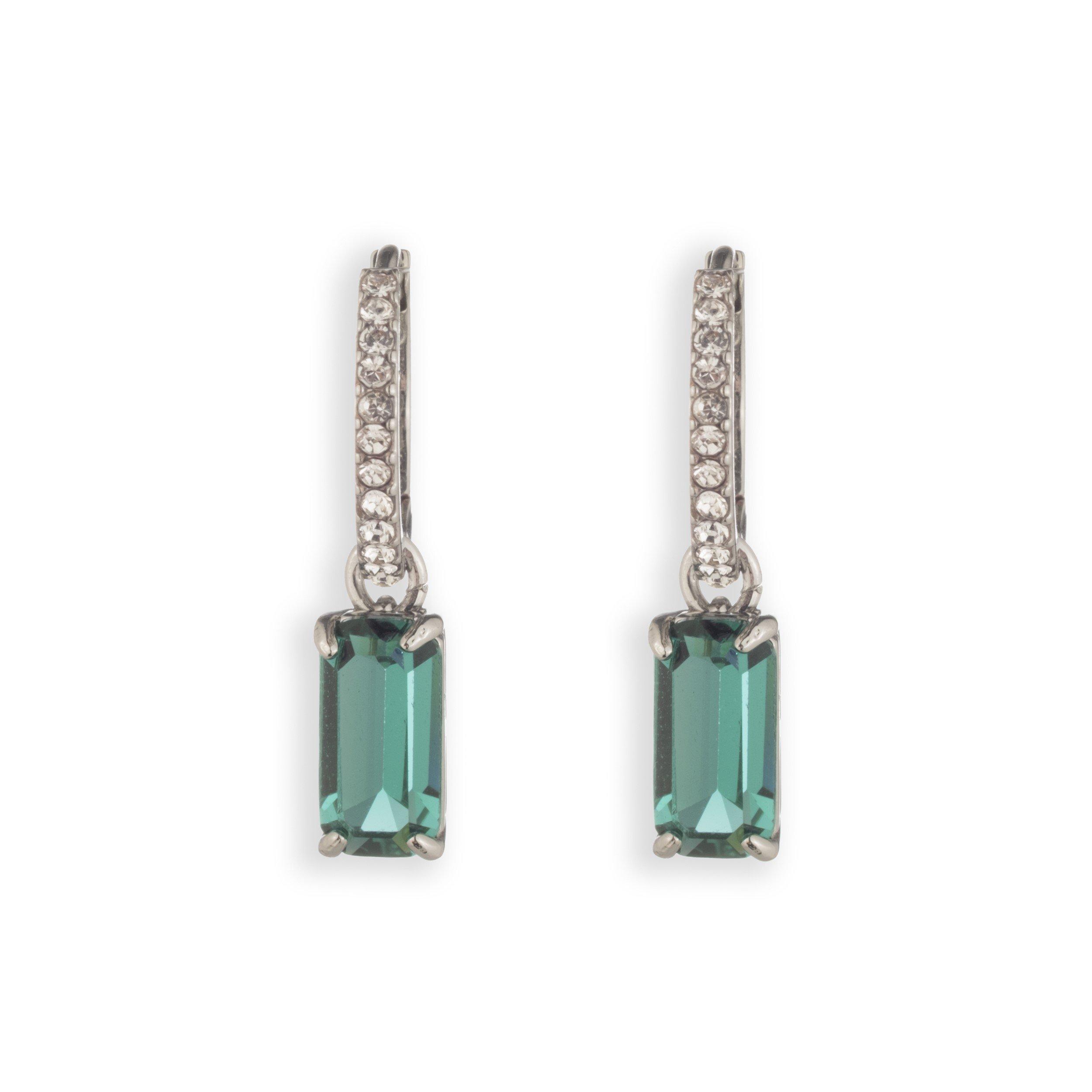 Lauren Ralph Lauren Pave Huggie Hoop Earrings