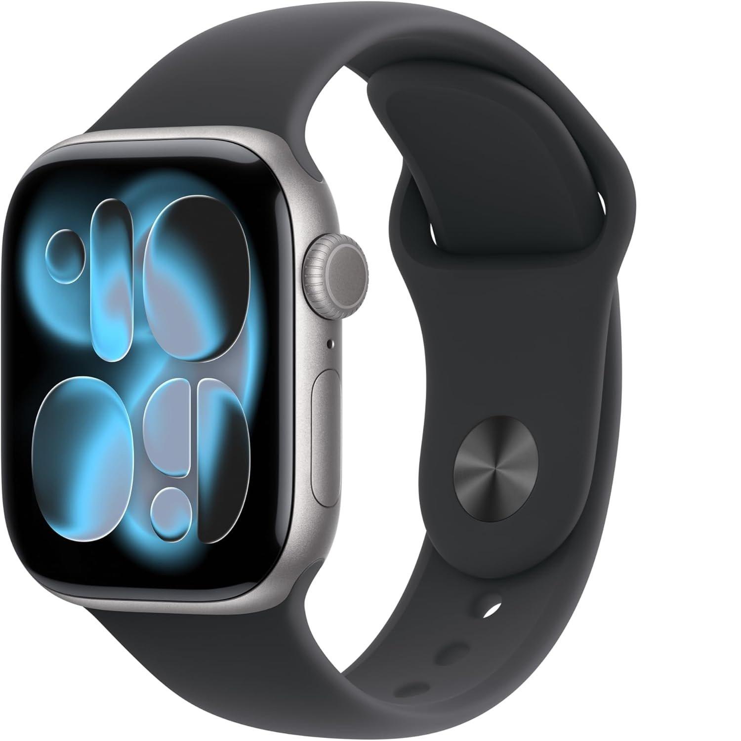 Space Grey - Apple - Watch Series 11 GPS 42mm Aluminium Sport Band S/M - 1